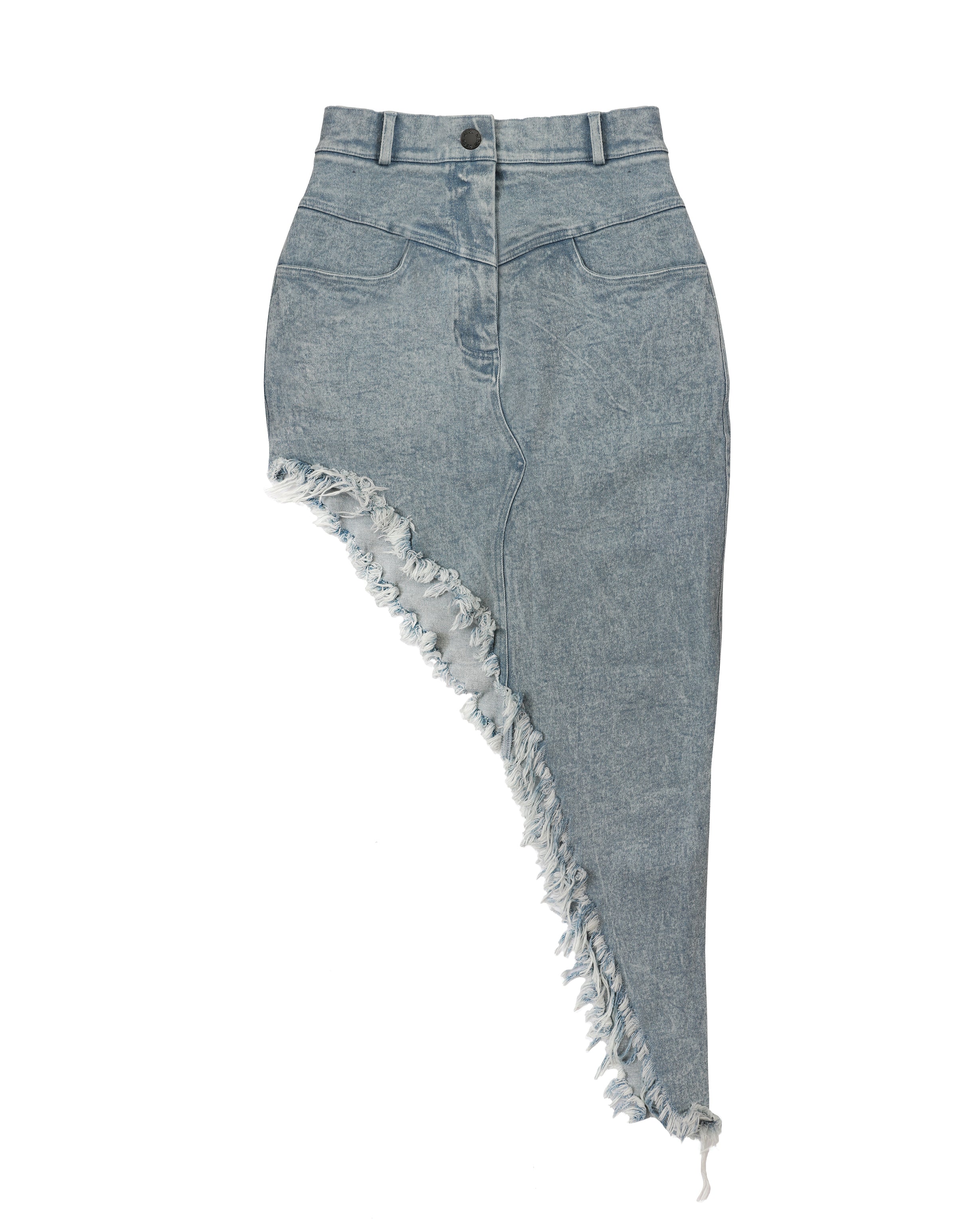 Jeans asymmetric skirt