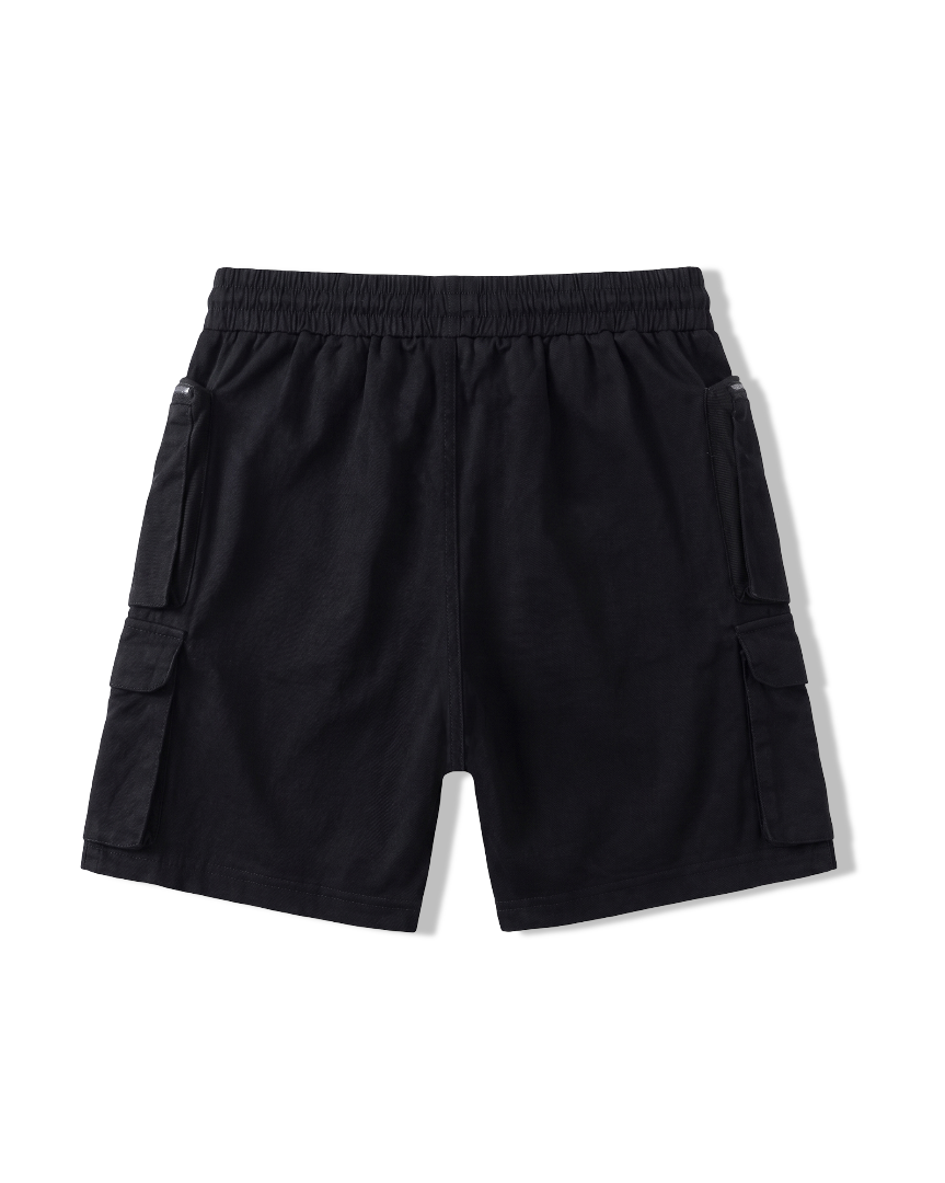 Black Bermuda Cargo Shorts