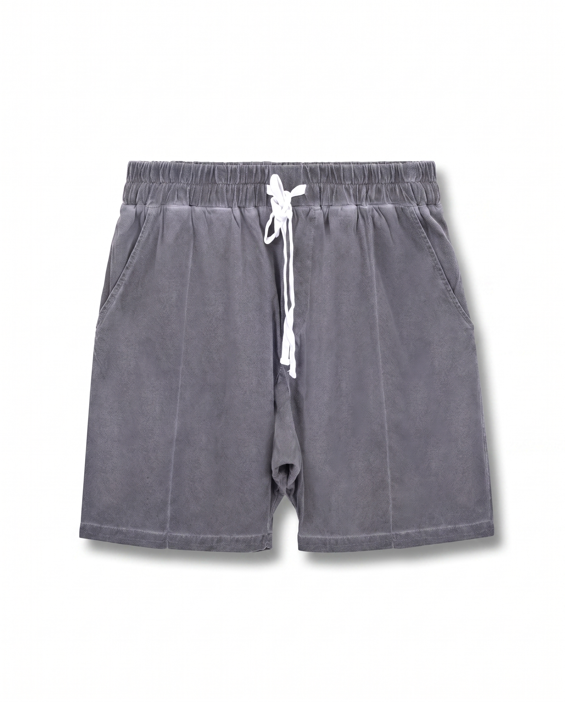 Boxer Shorts With White Drawstring In grey - DESU clothing