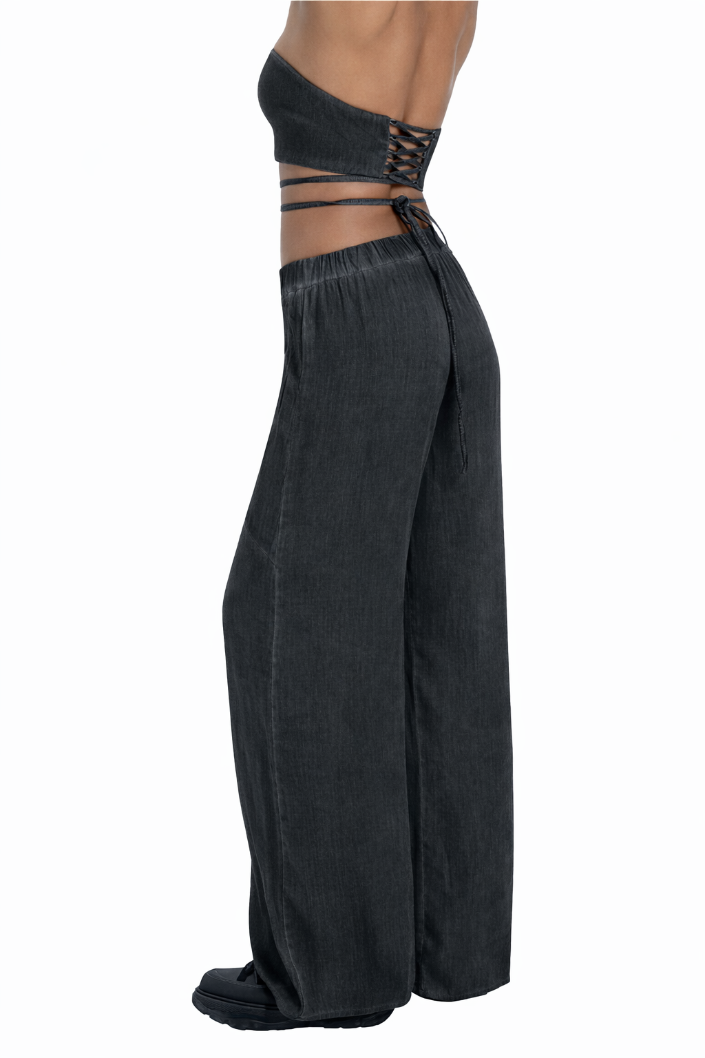 Wide pants in yellow - DESU clothing
