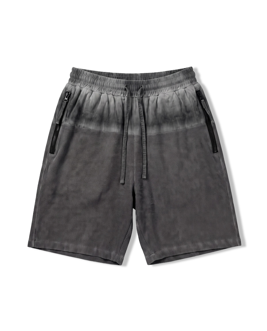 Grey Combo Shorts - DESU clothing