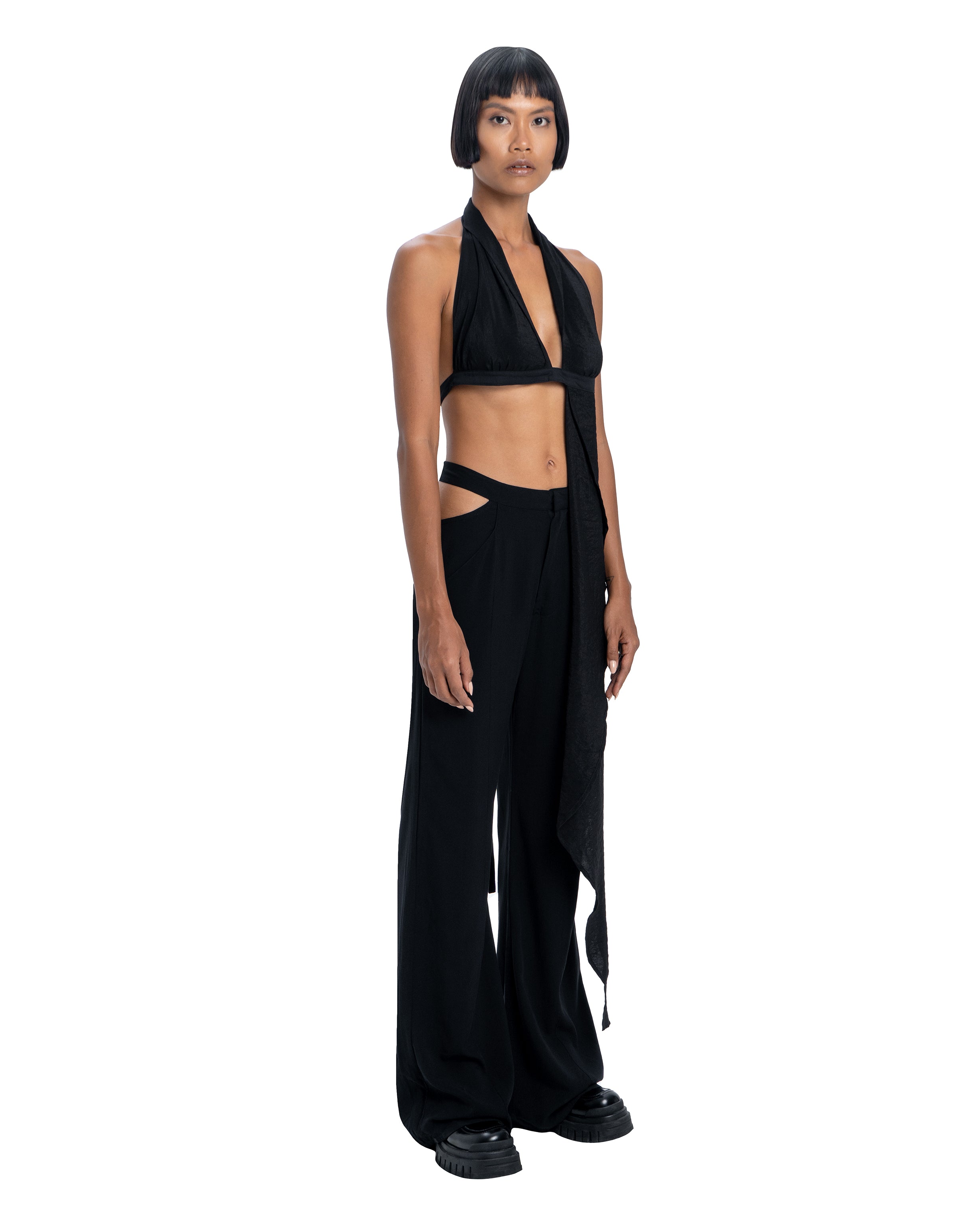 Flower halter top