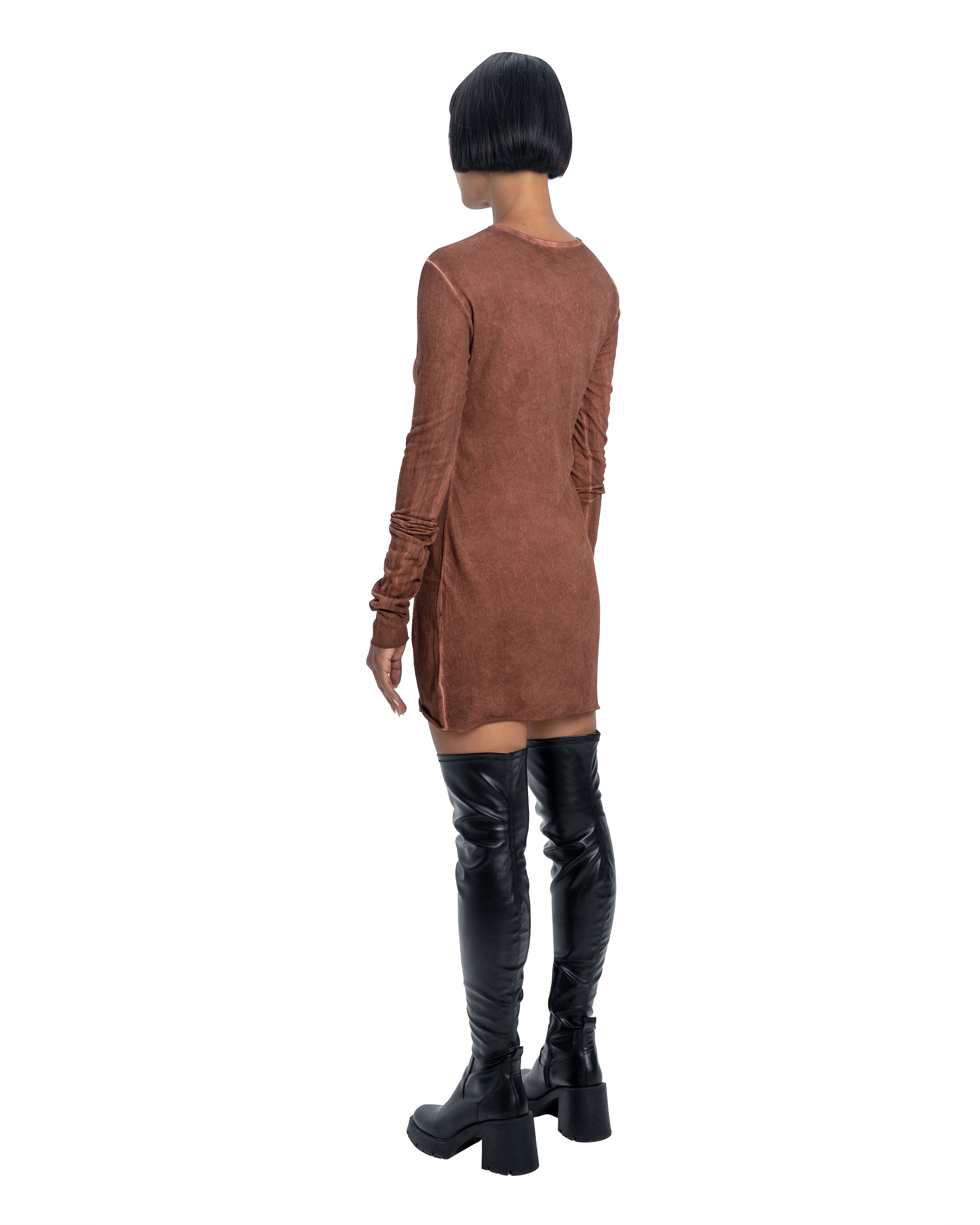 Long sleeve dress in red