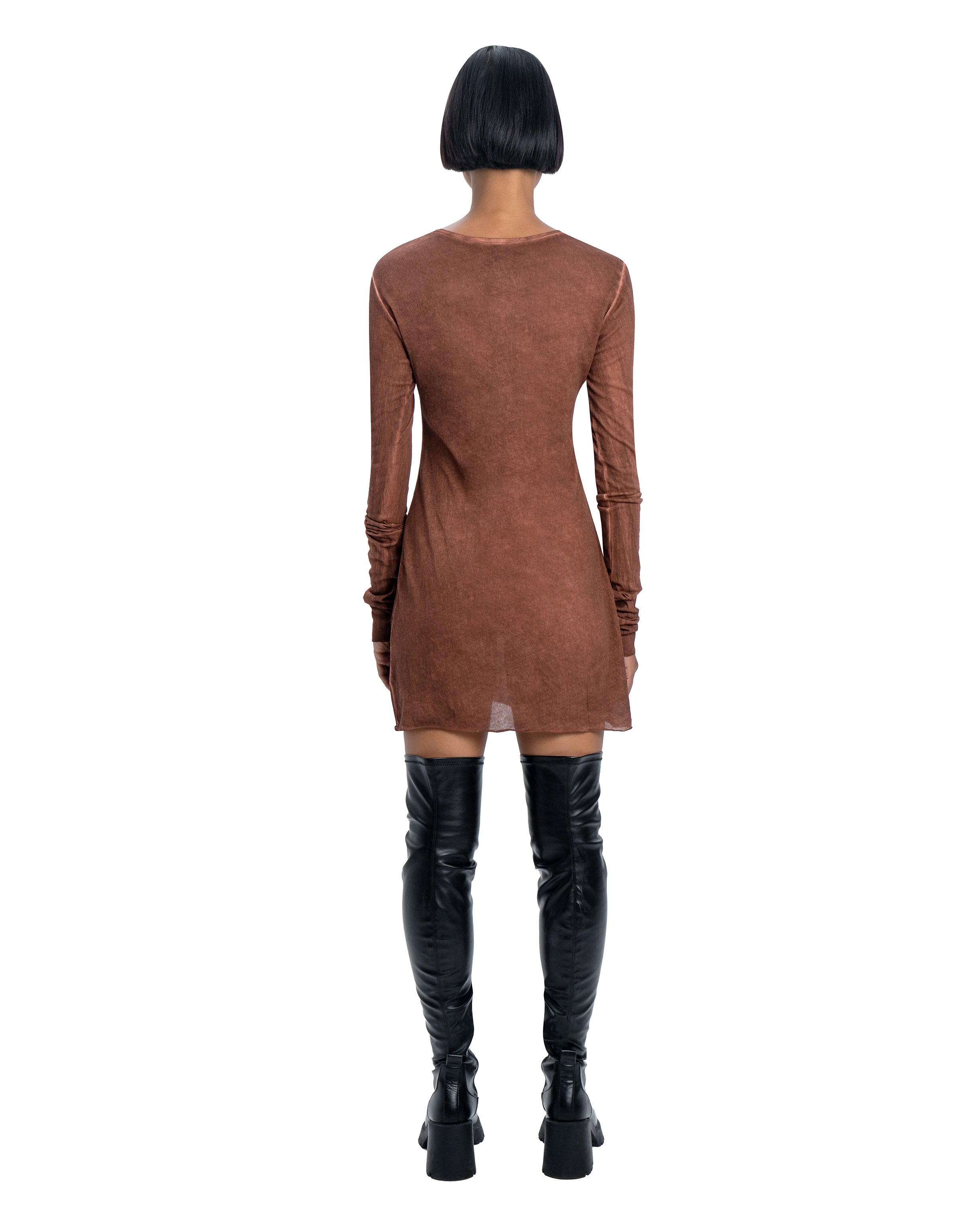 Long sleeve dress in red