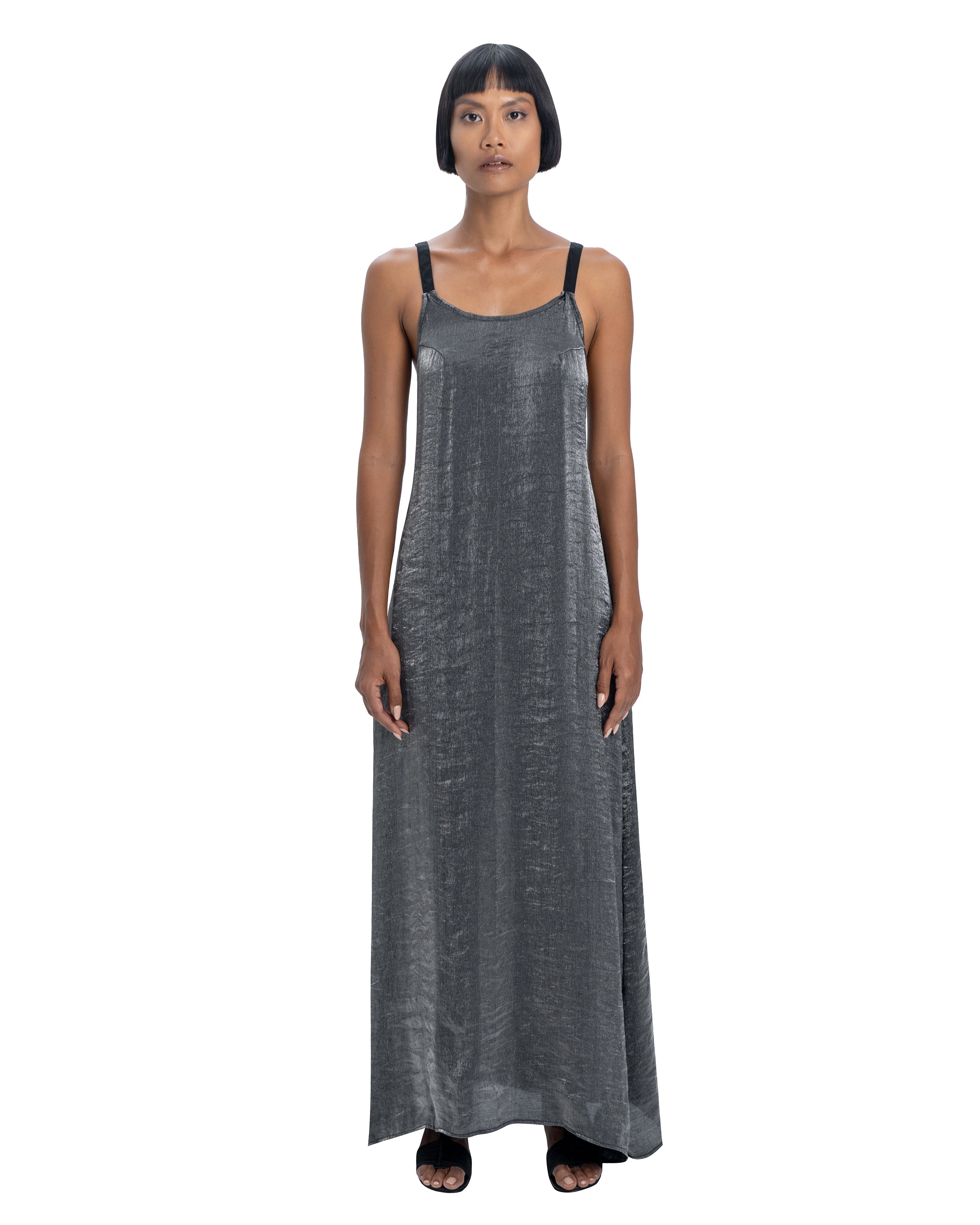 Maxi dress in silver