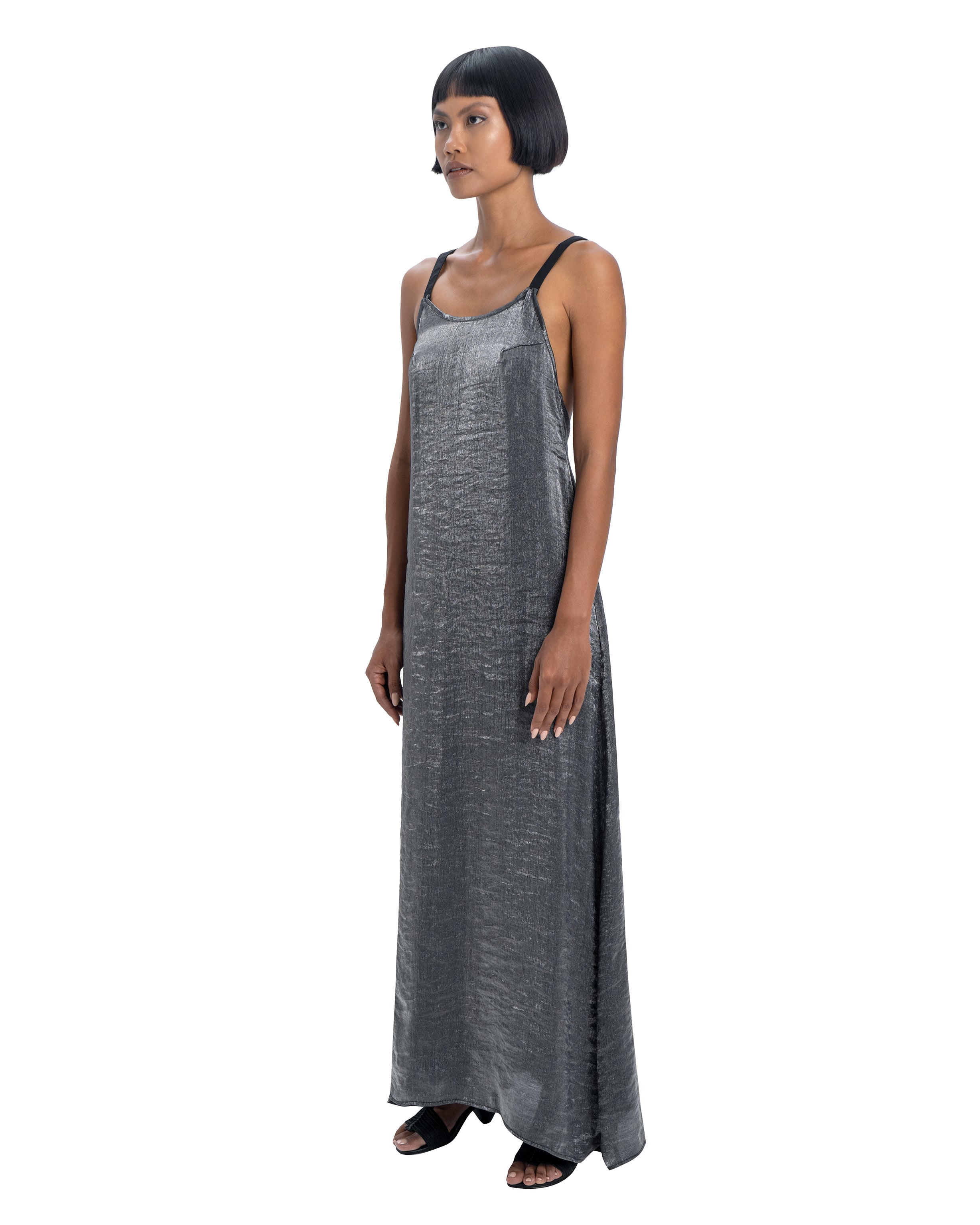 Maxi dress in silver