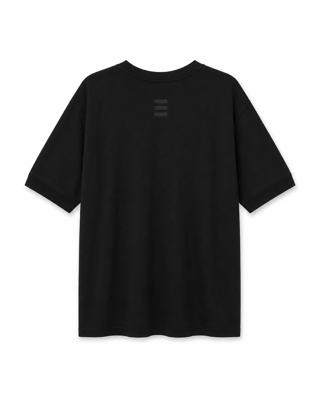 Offset Seam T-shirt in black - DESU clothing
