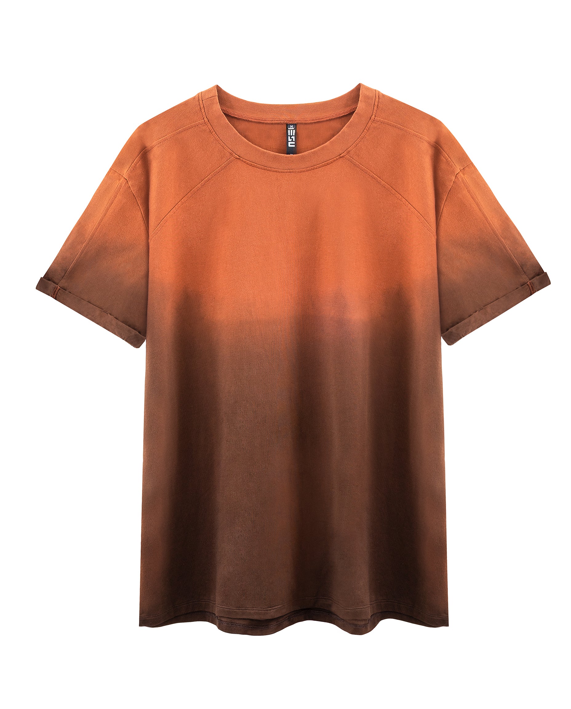 T-shirt with brown ombre