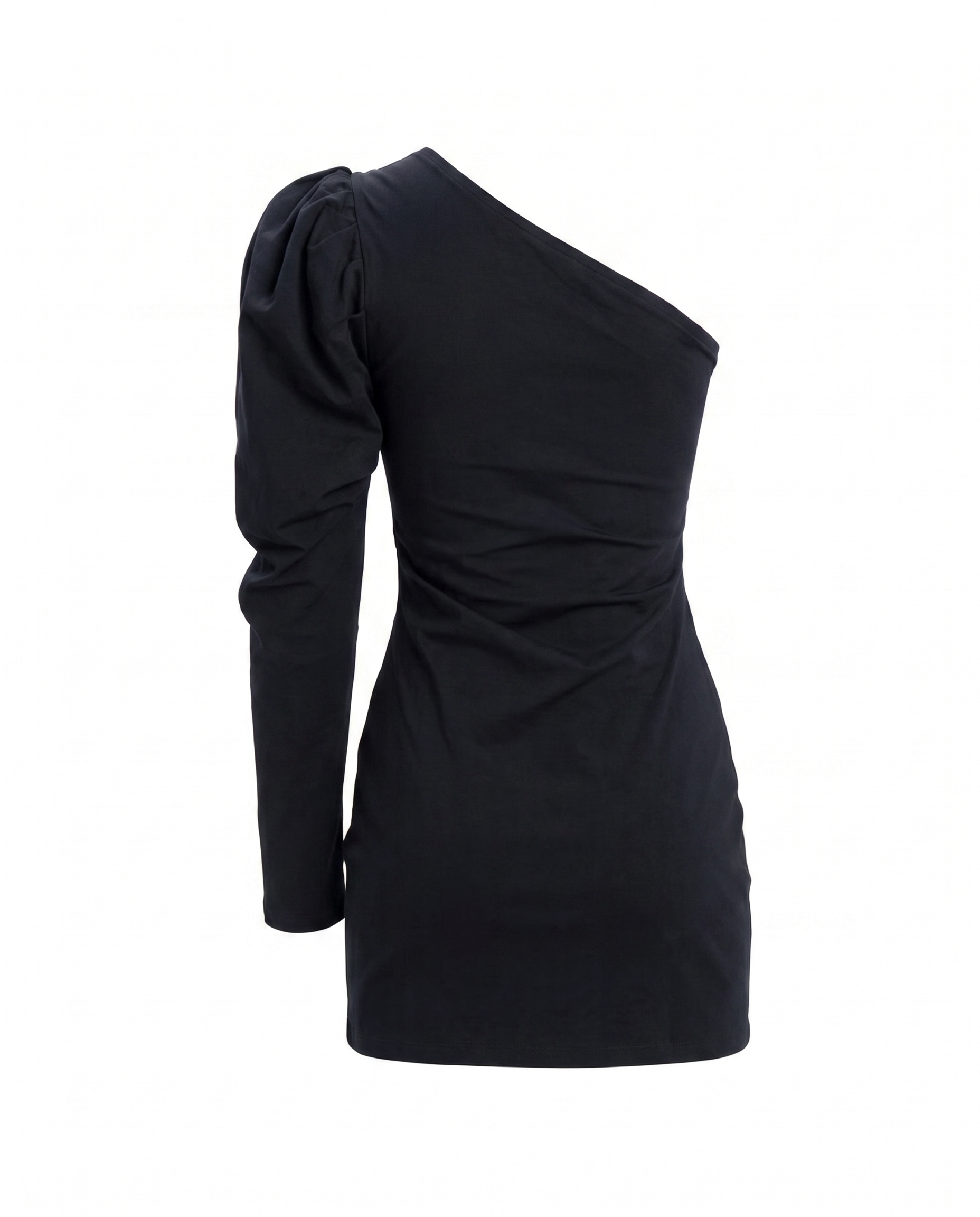 One shoulder dress in black - DESU clothing