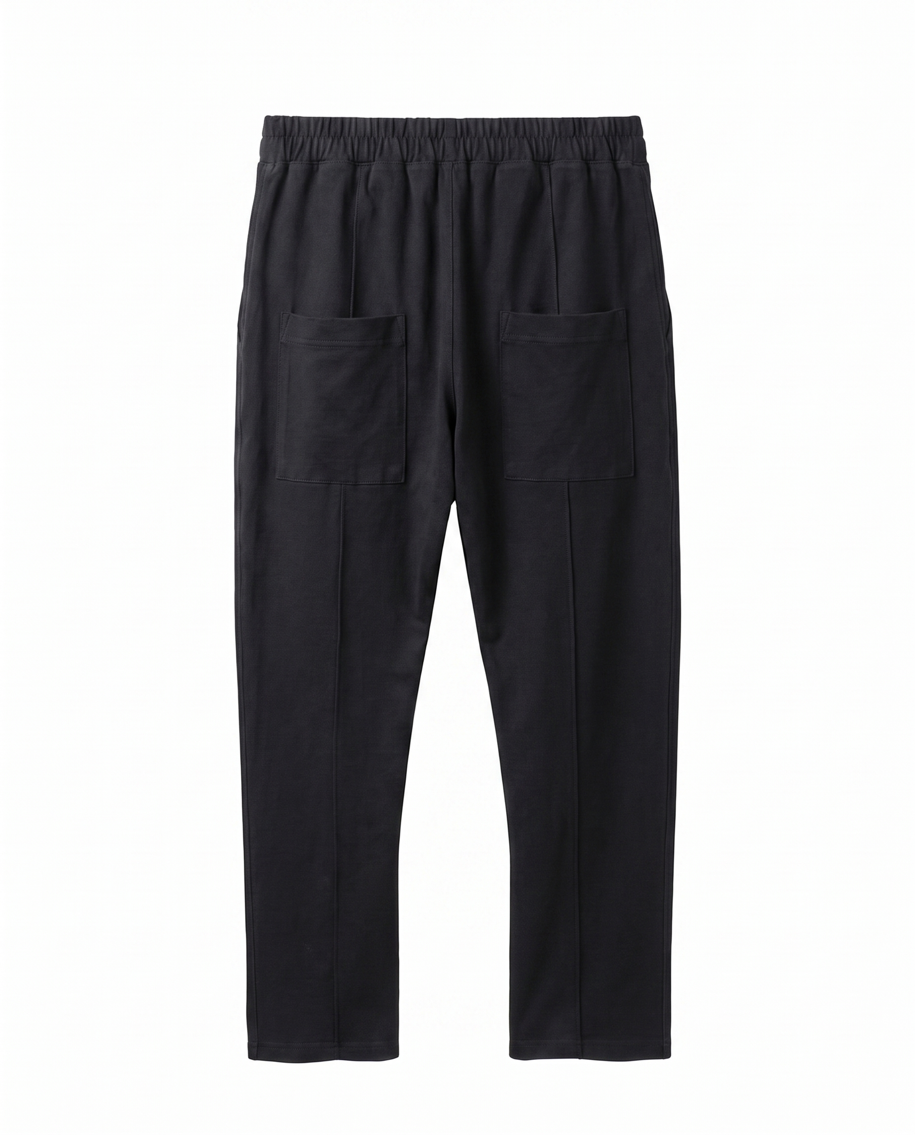 Pants with white drawstring in Black