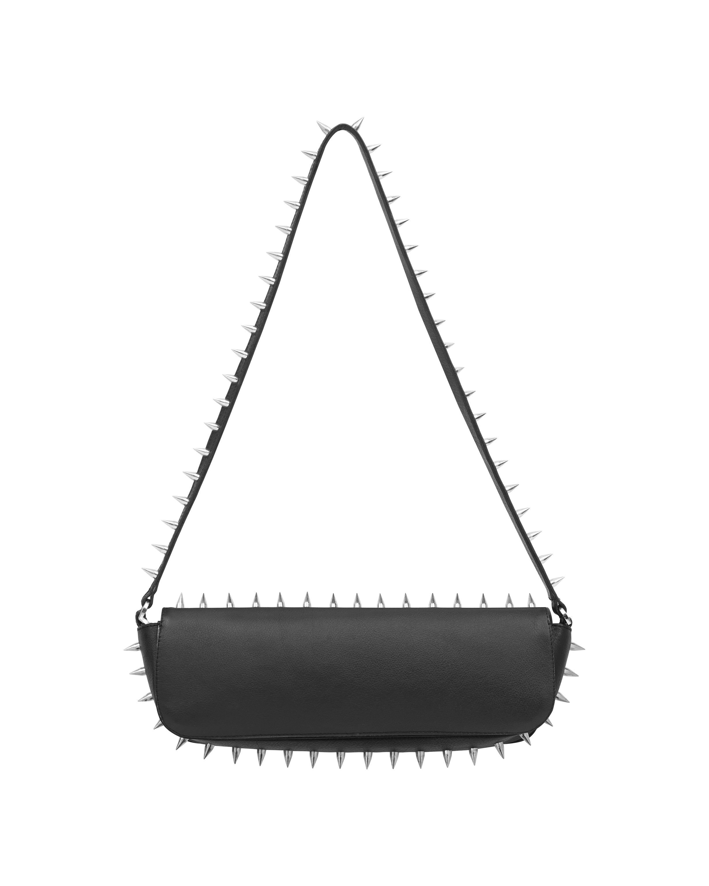 Spike Leather Shoulder Bag