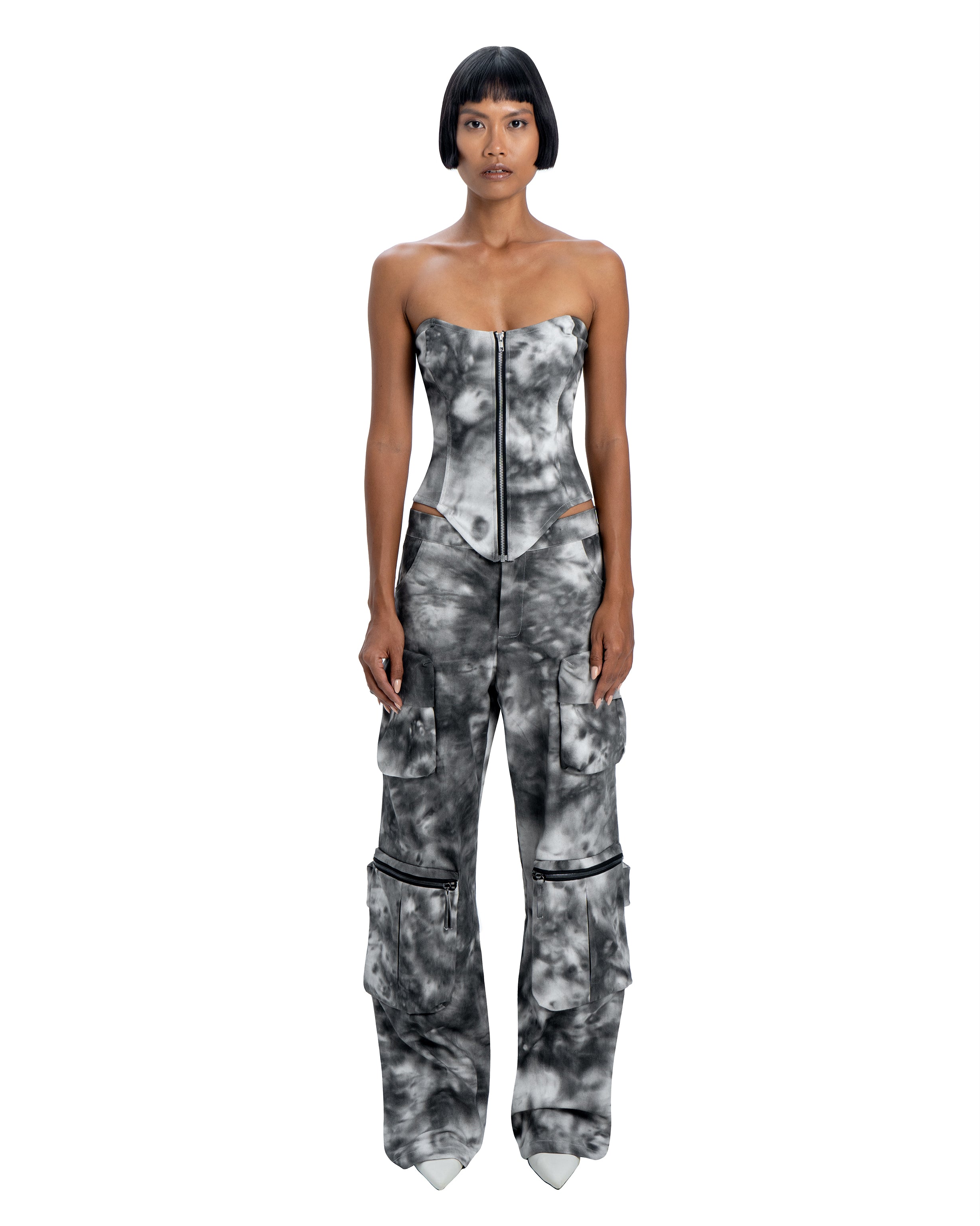 Tie dye corset