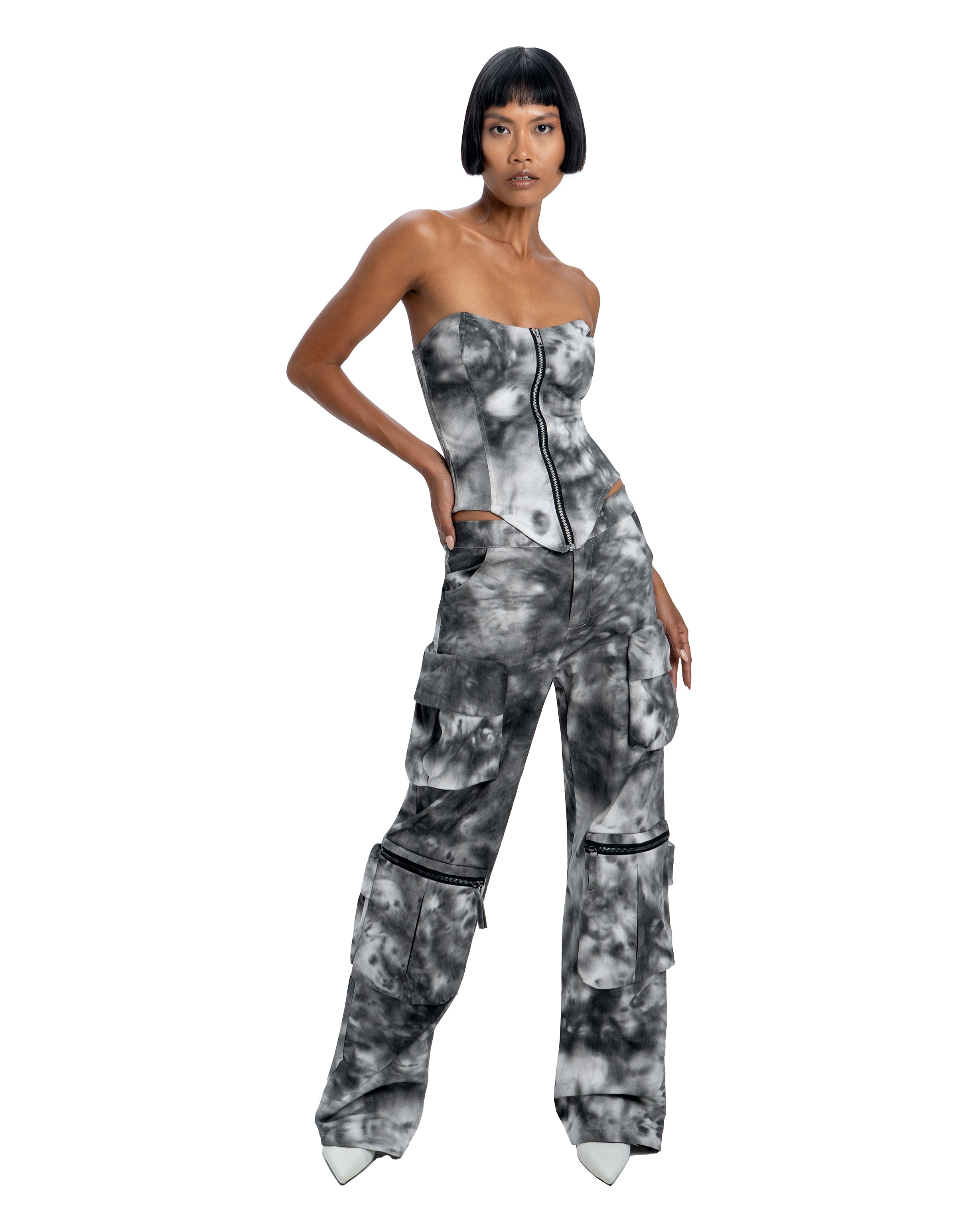 Tie dye corset