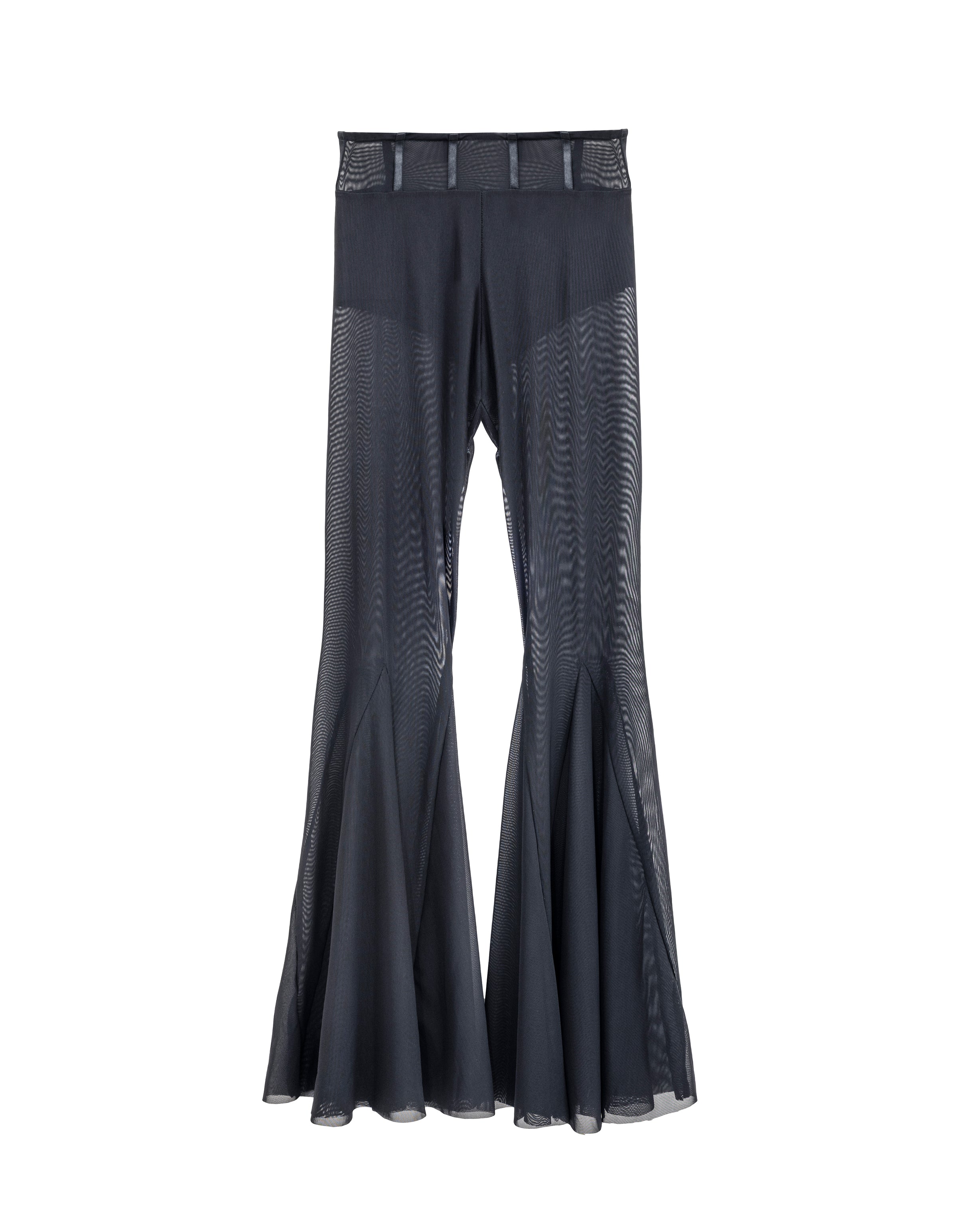 Transparent mesh pants