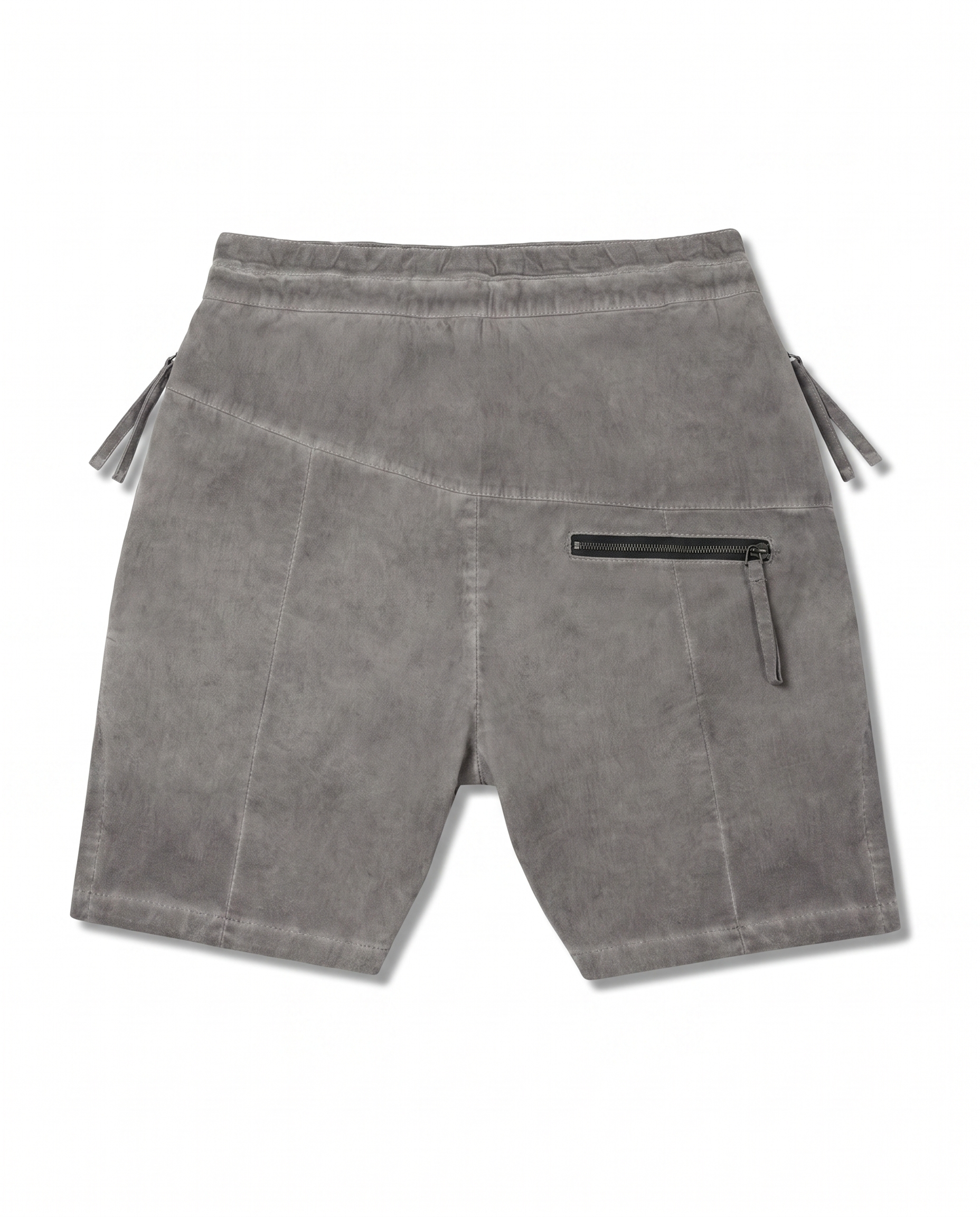 Zipper Pocket Shorts in Grey