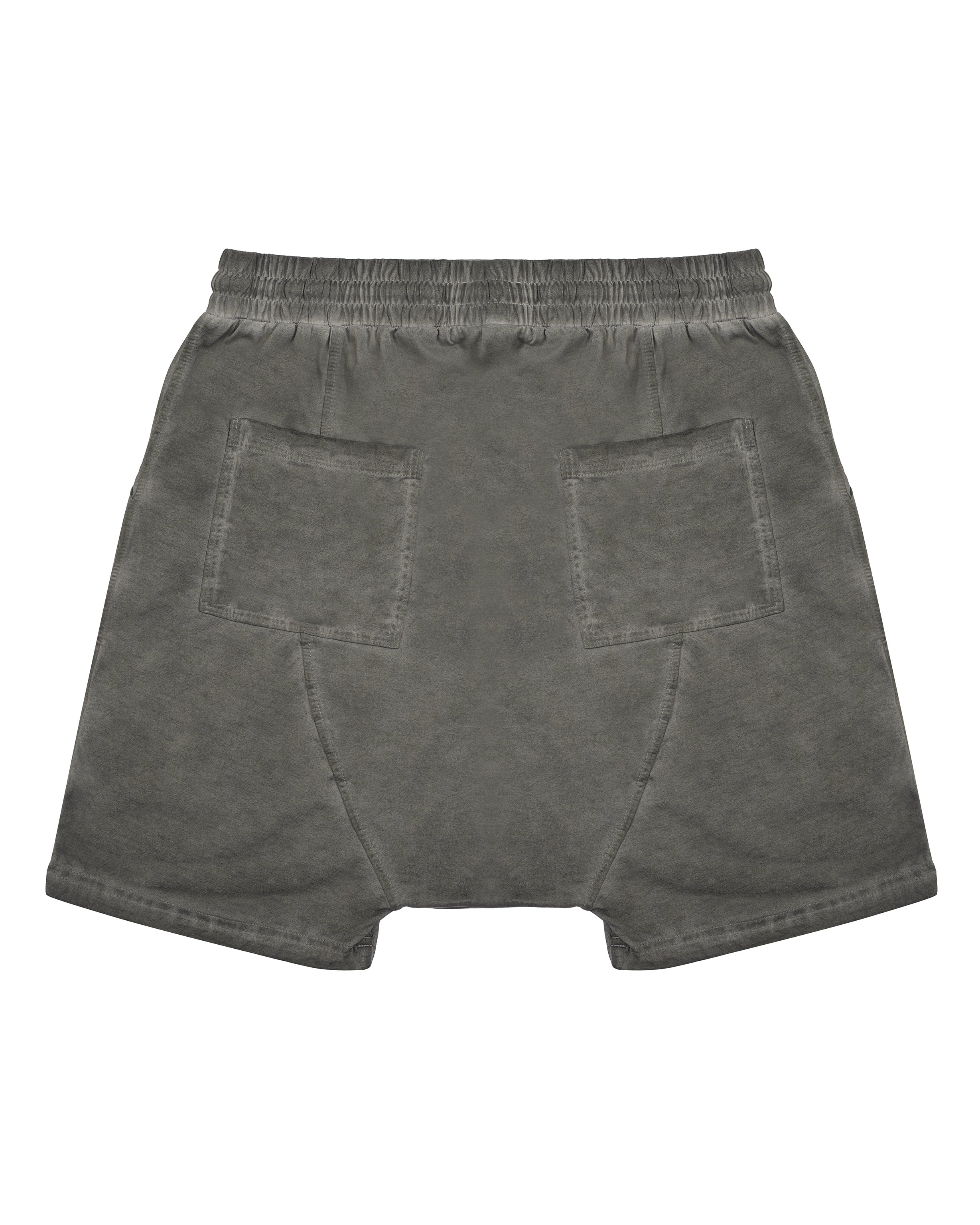Drop-Crotch Shorts in grey