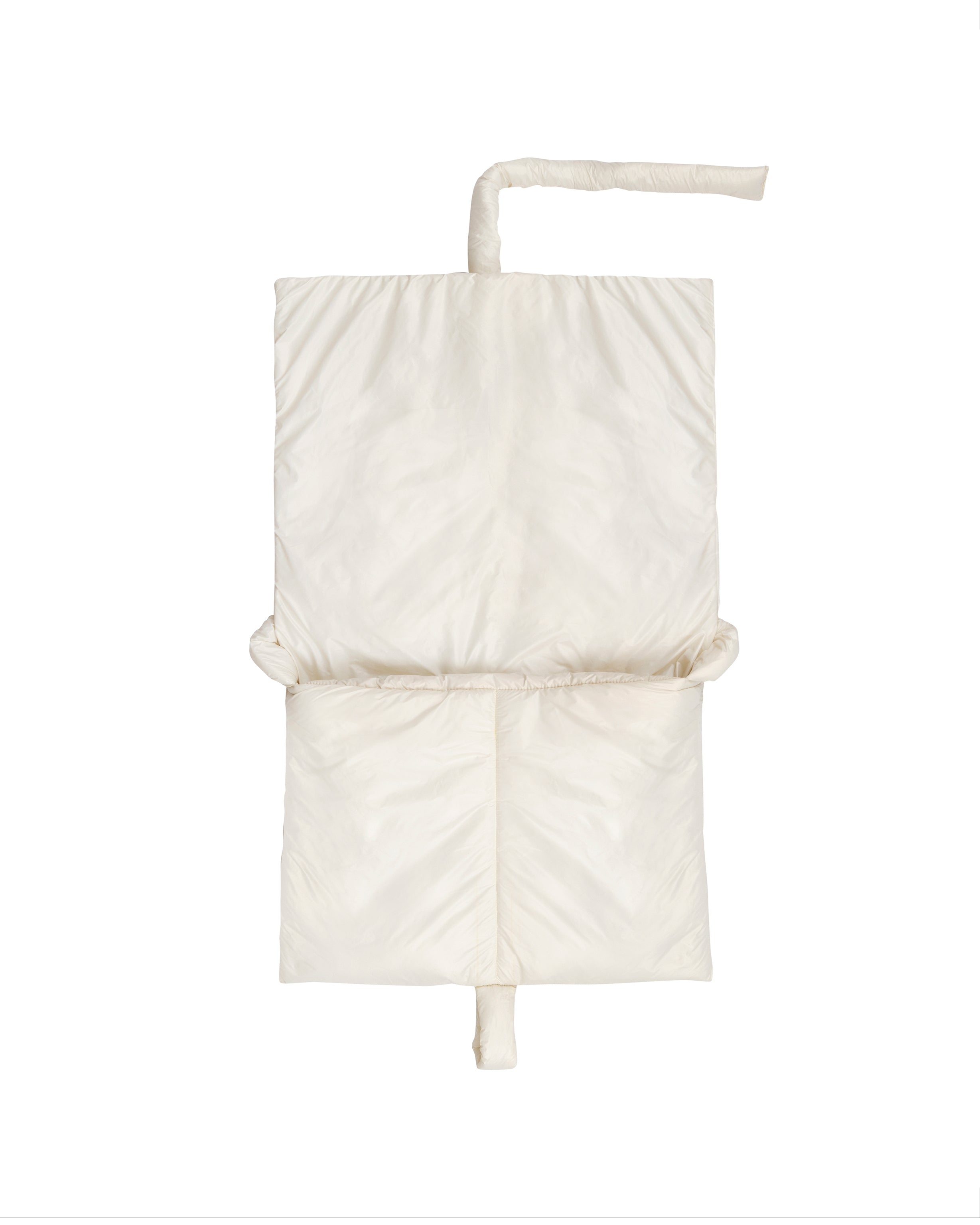 Padded Nylon Tote Bag in white