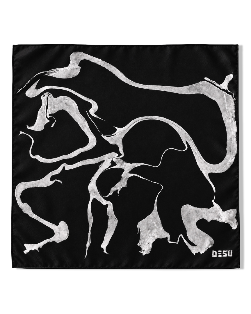 Silk scarf Black
