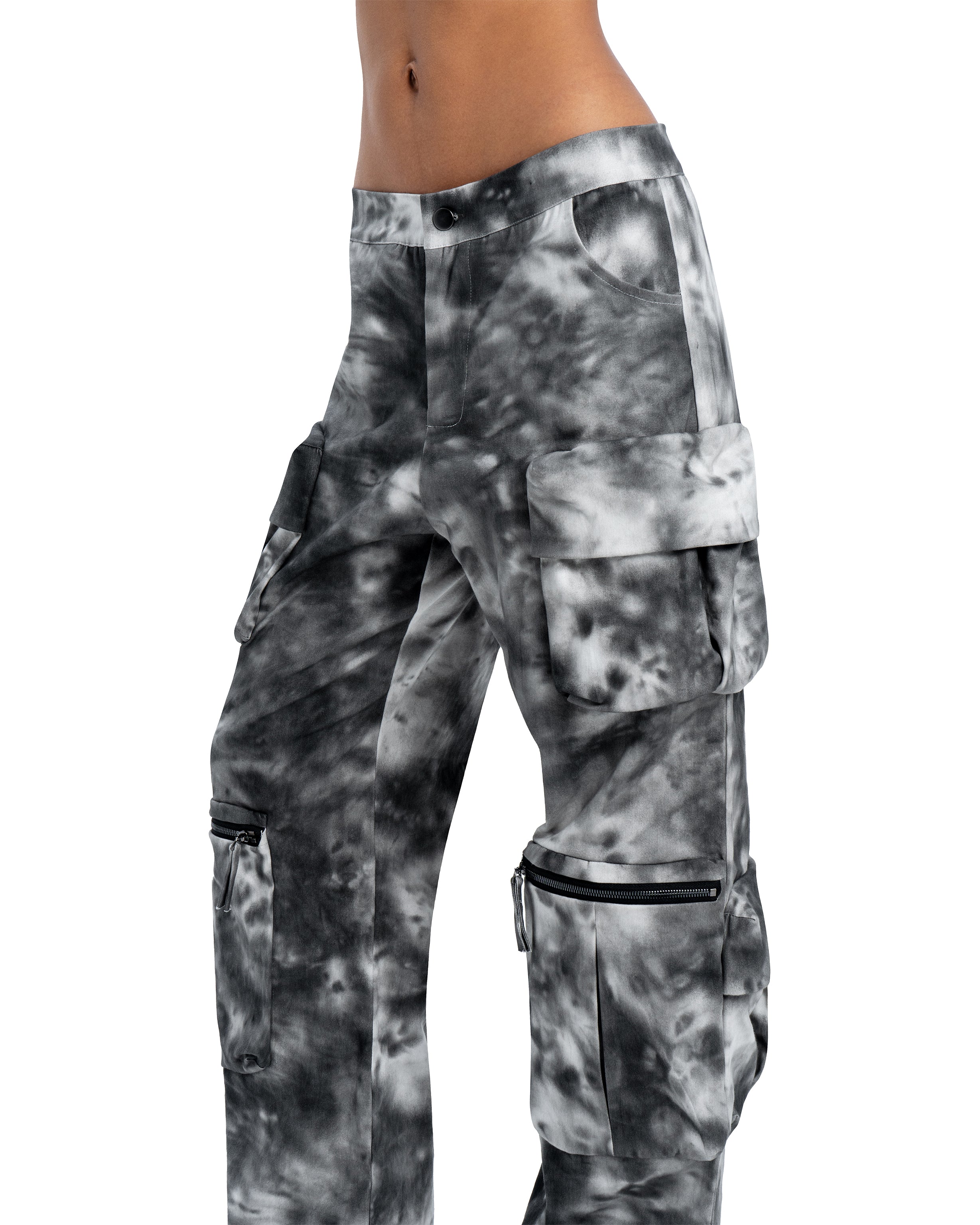 Tie dye cargo pants