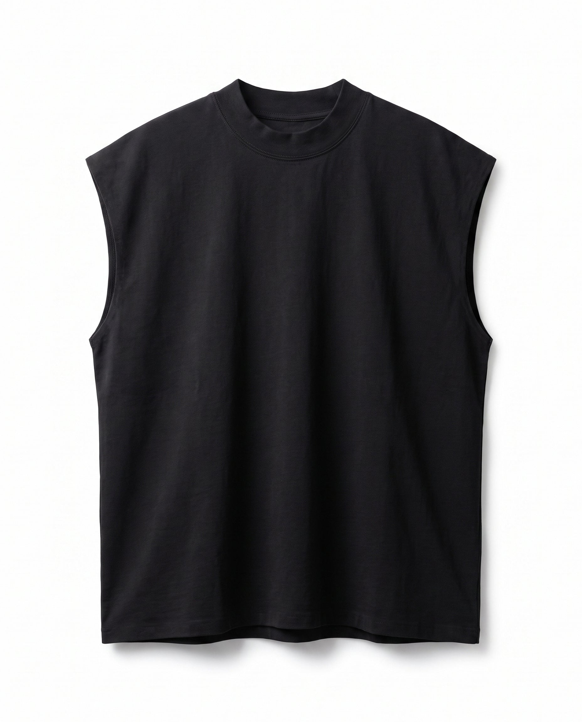 Turtleneck t-shirt in Black - DESU clothing