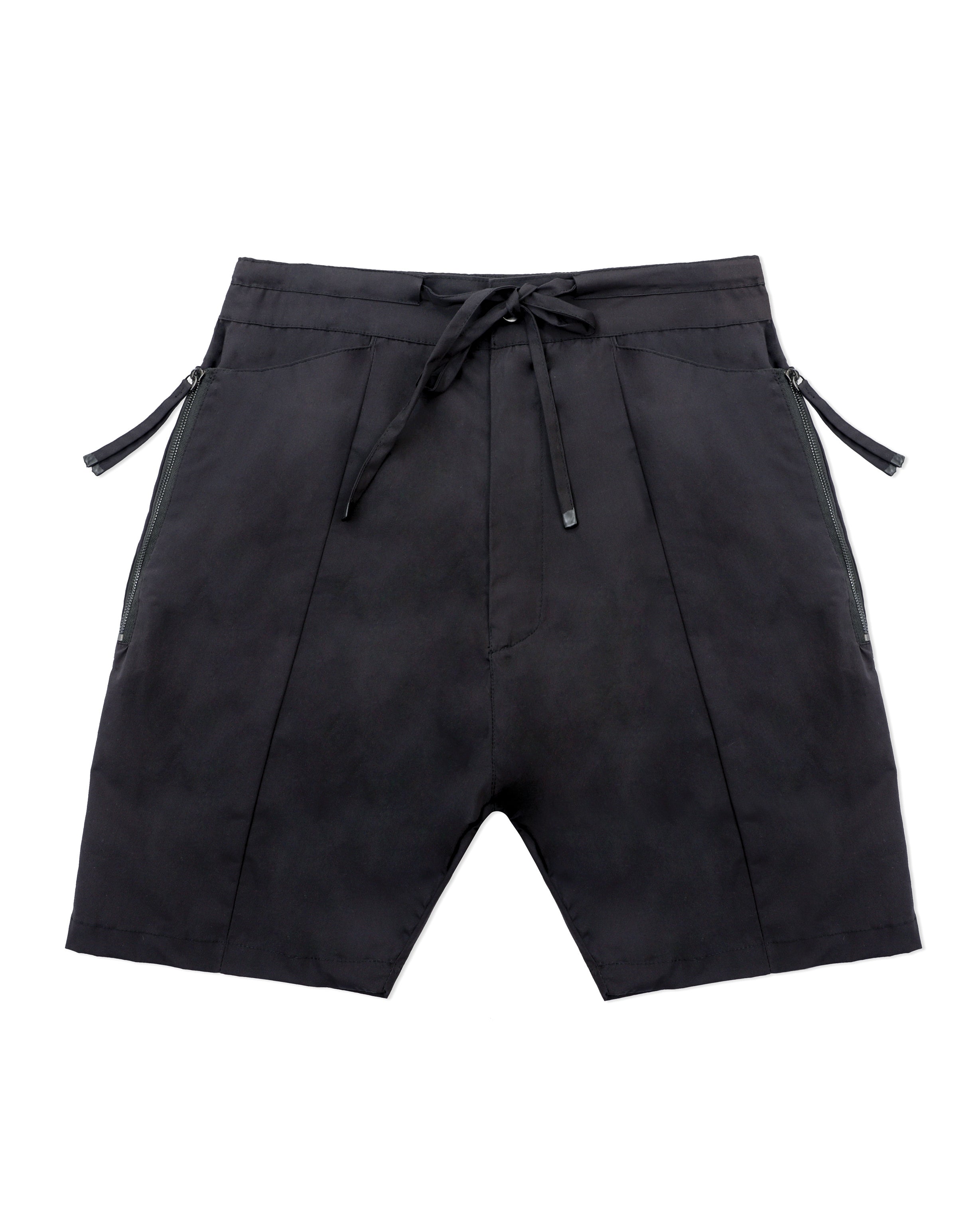 Zipper Pocket Shorts in black