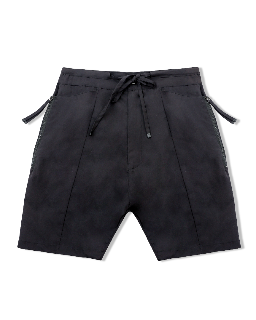 Black Zipper Pocket Shorts | DESU
