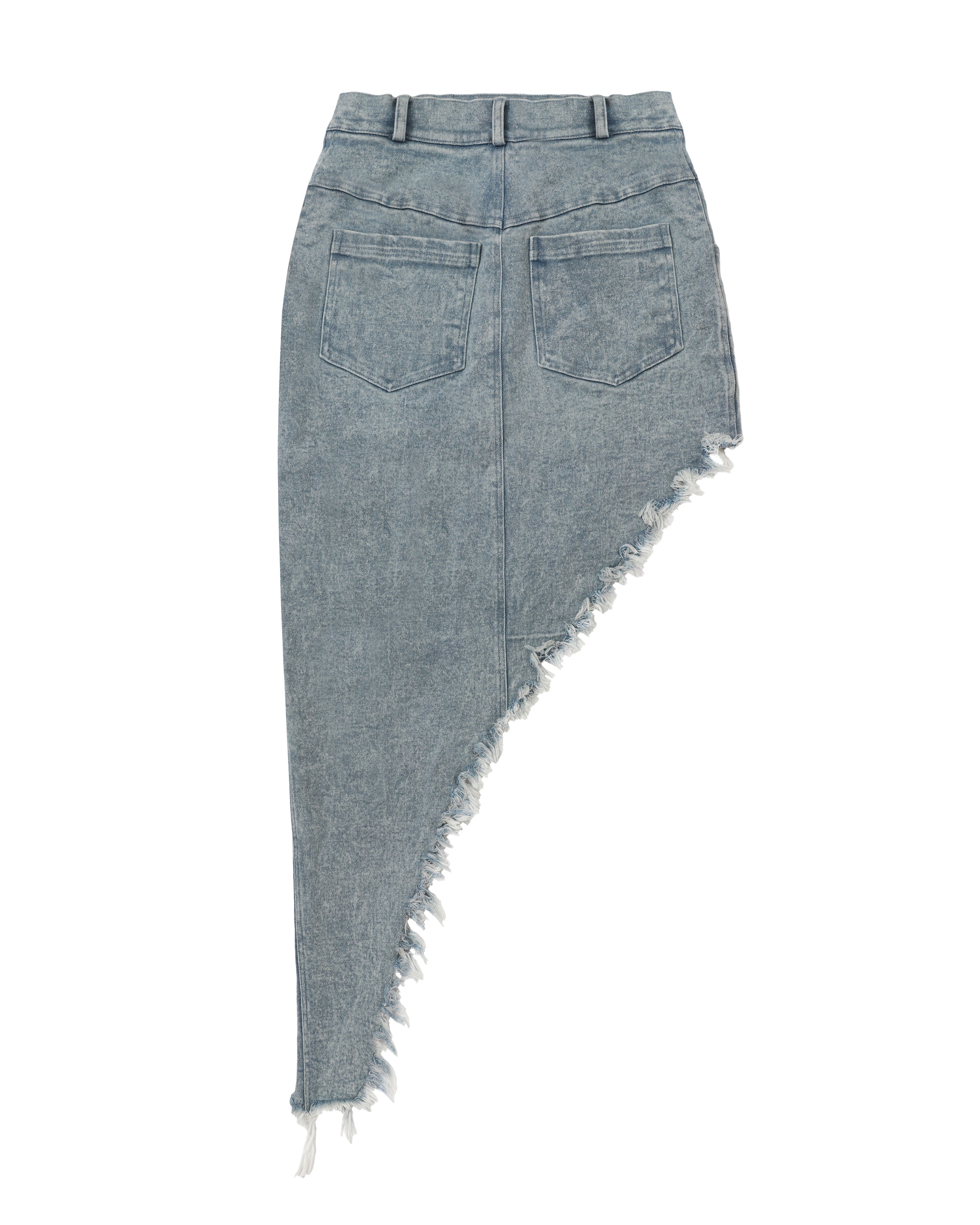 Jeans asymmetric skirt