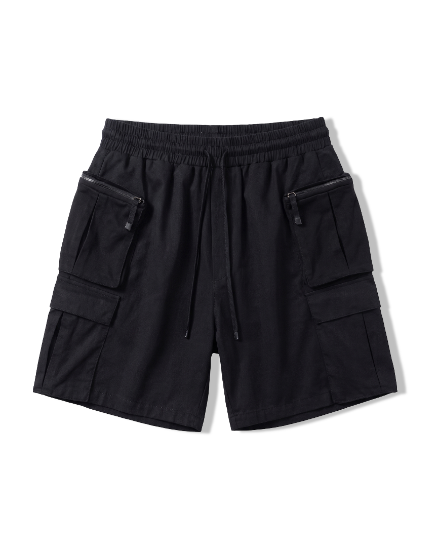 Black Bermuda Cargo Shorts