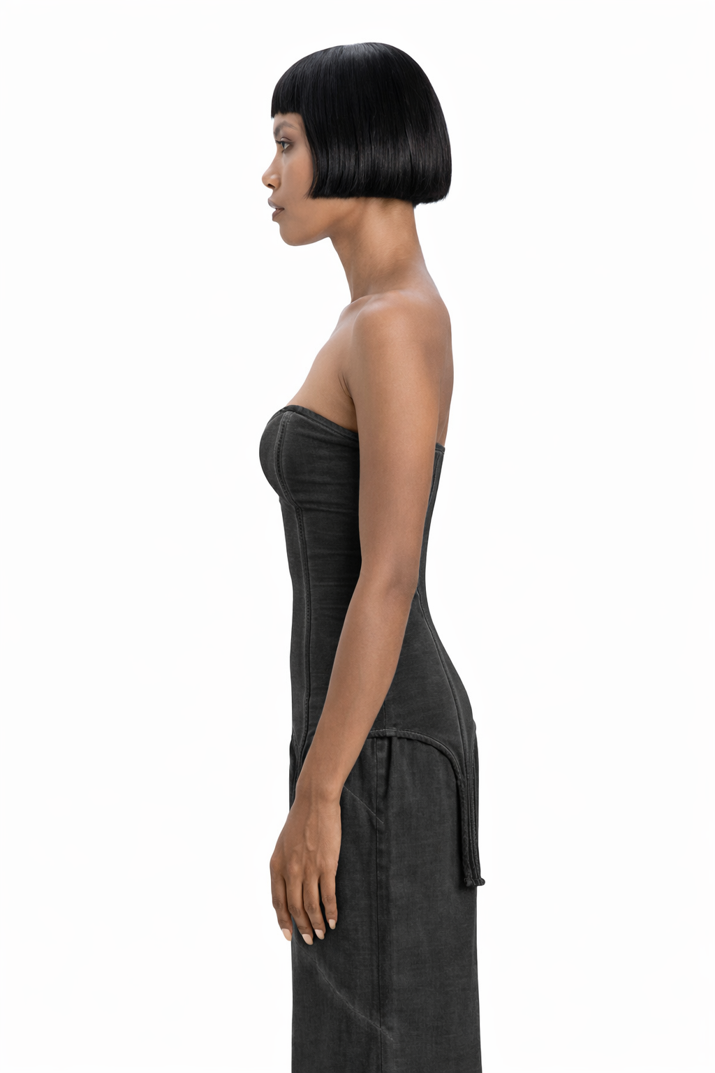 Lycra Top in Black - DESU clothing