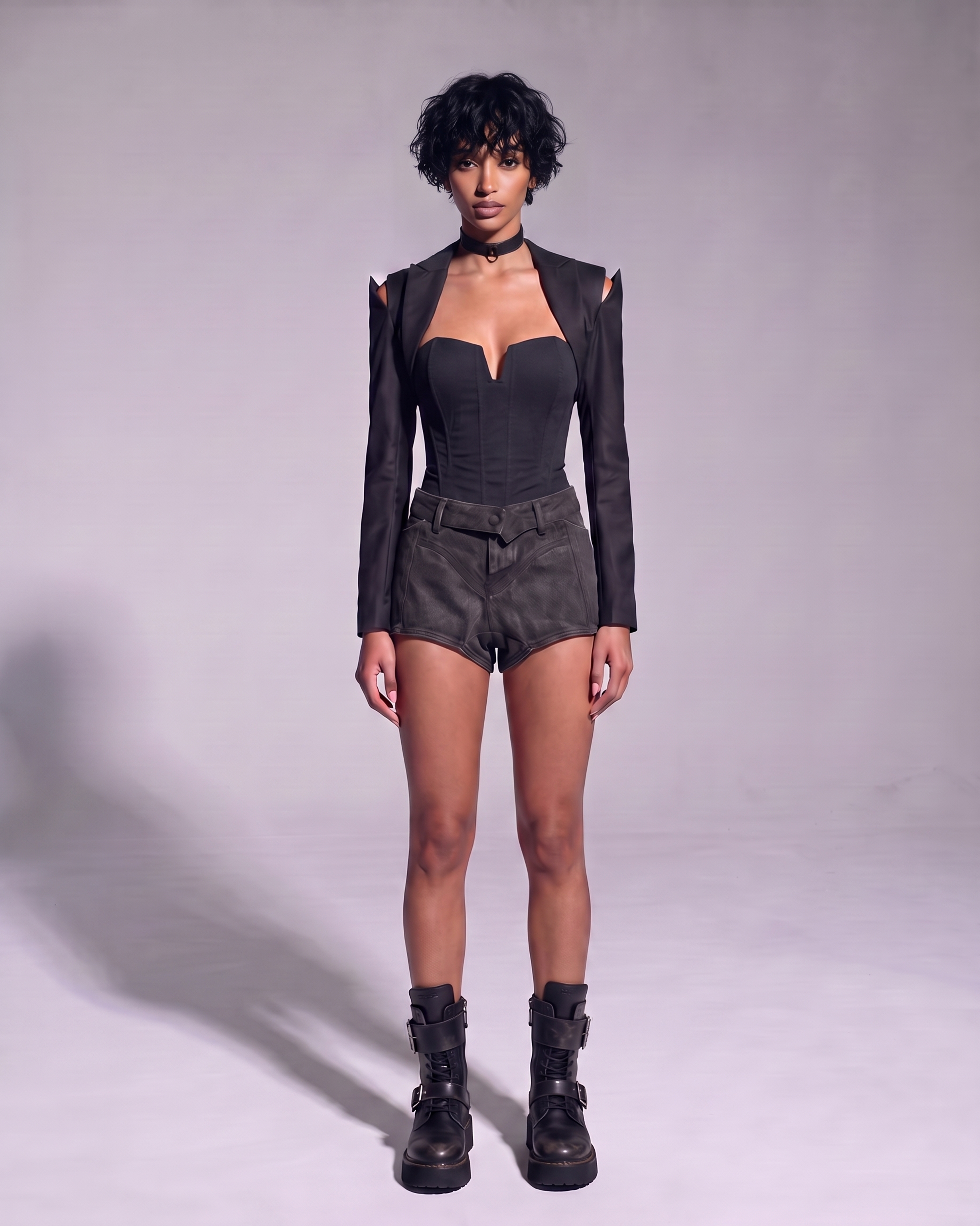 Cowboy denim shorts - DESU clothing