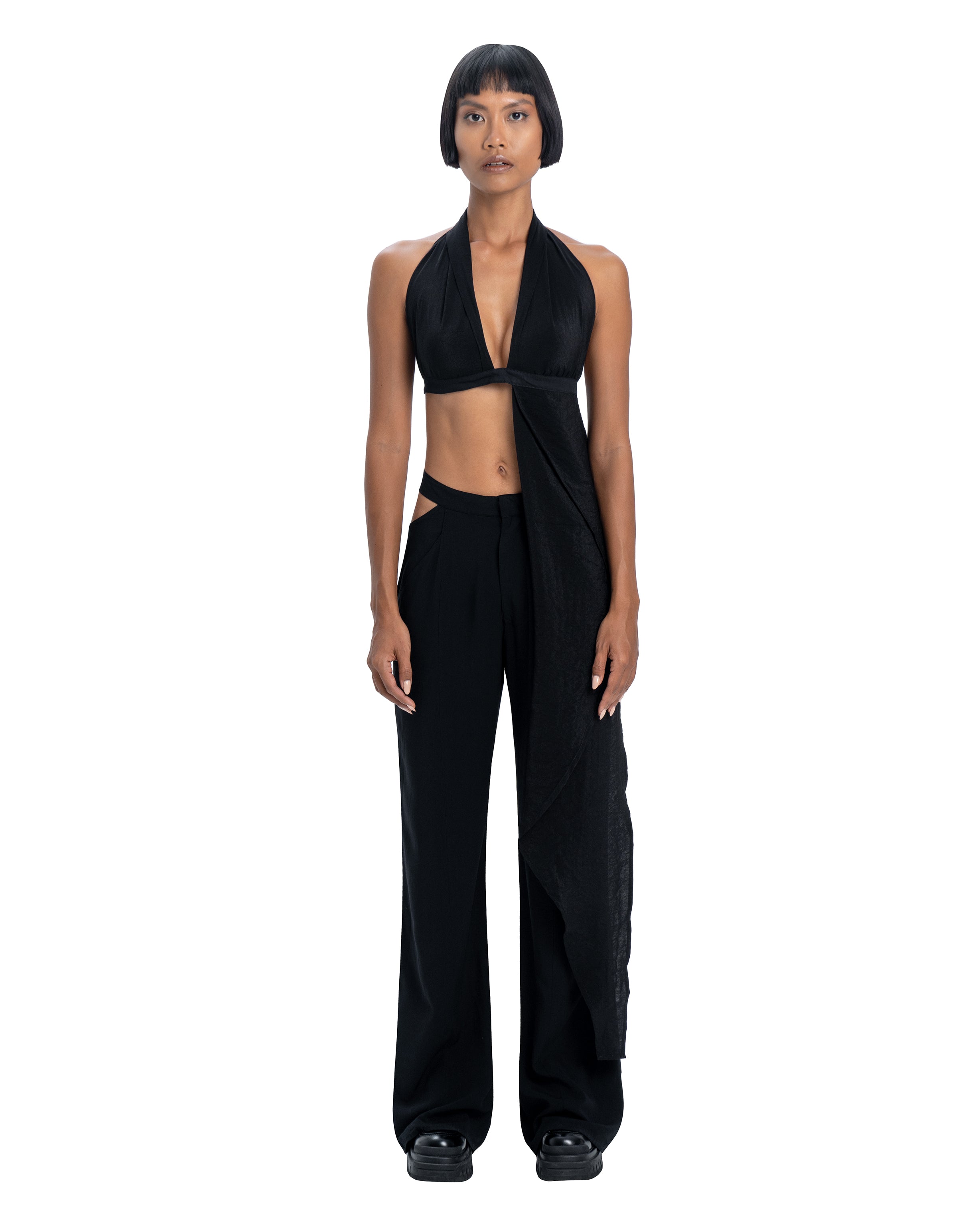 Flower halter top