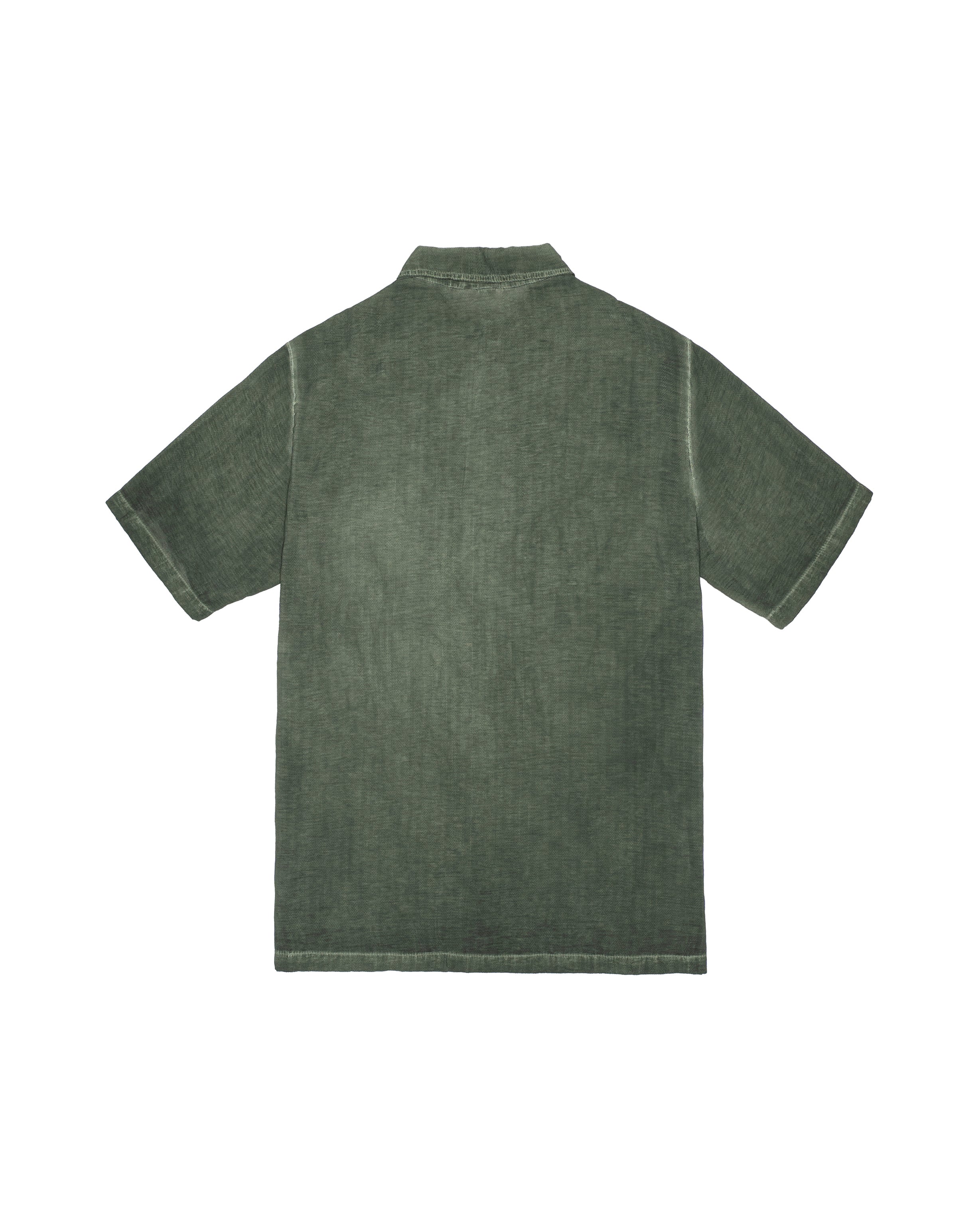 Front Pocket Button-up Shirt in green