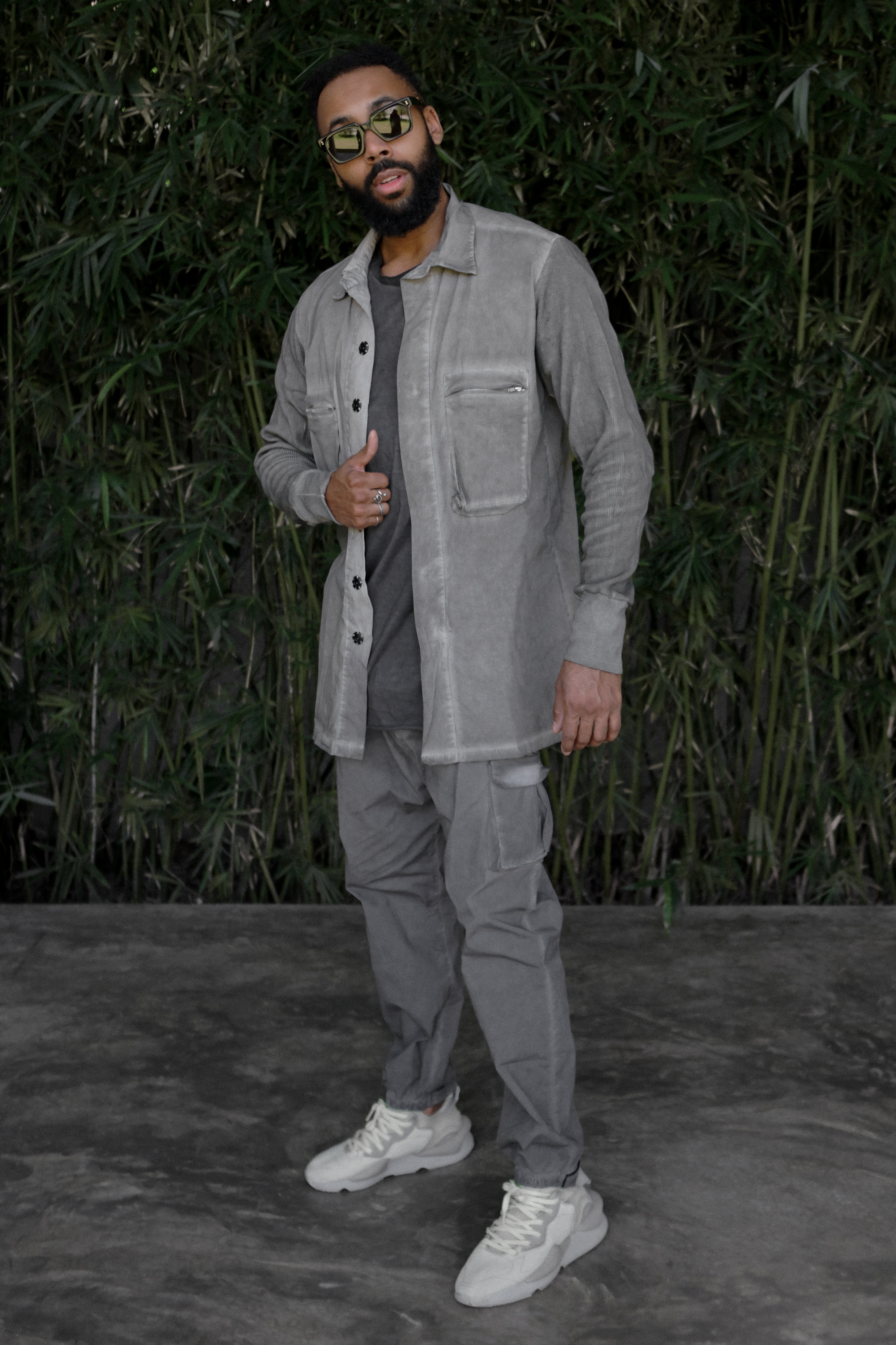 Front Pocket Shirt in grey