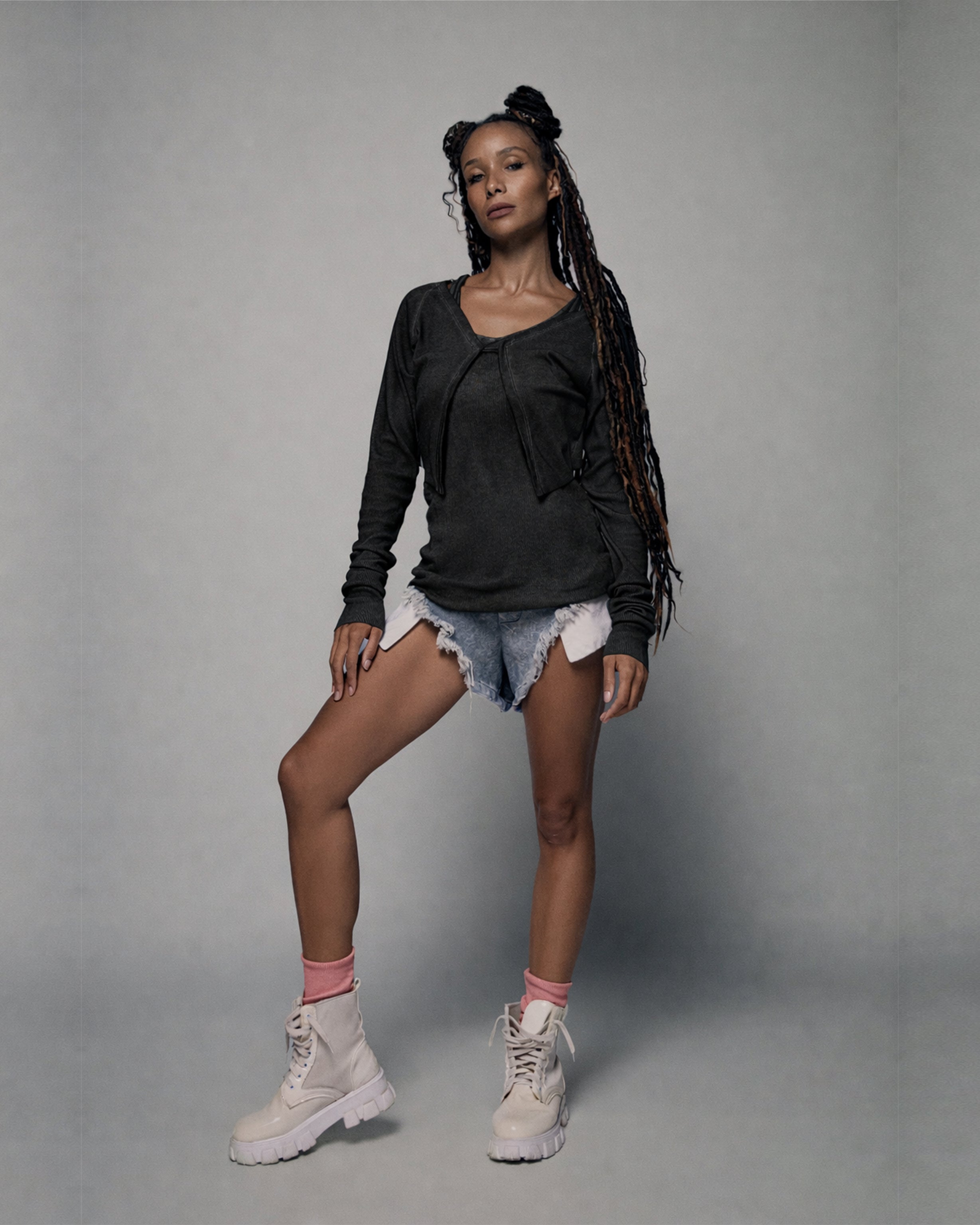 Jeans mini short - DESU clothing