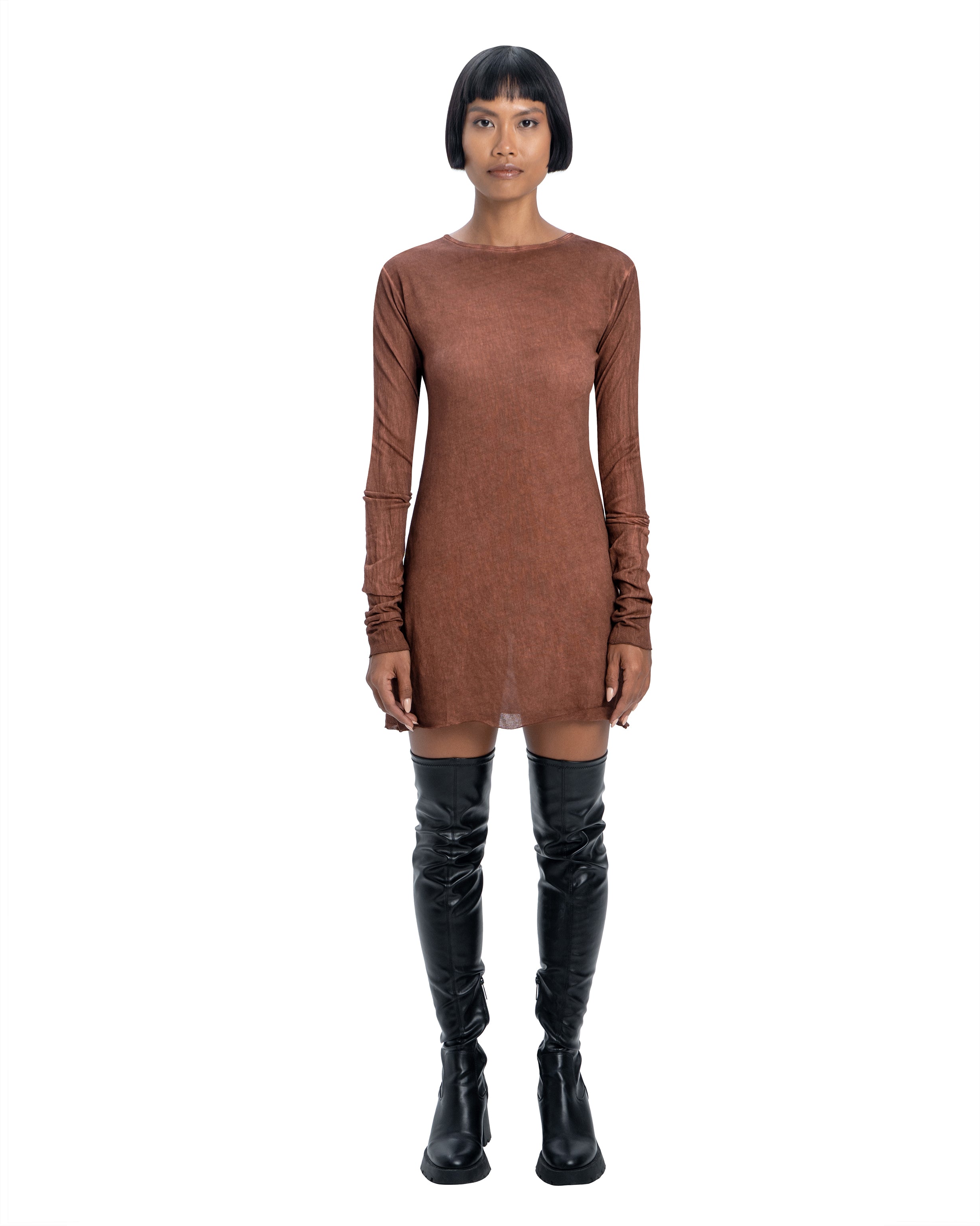 Long sleeve dress in red