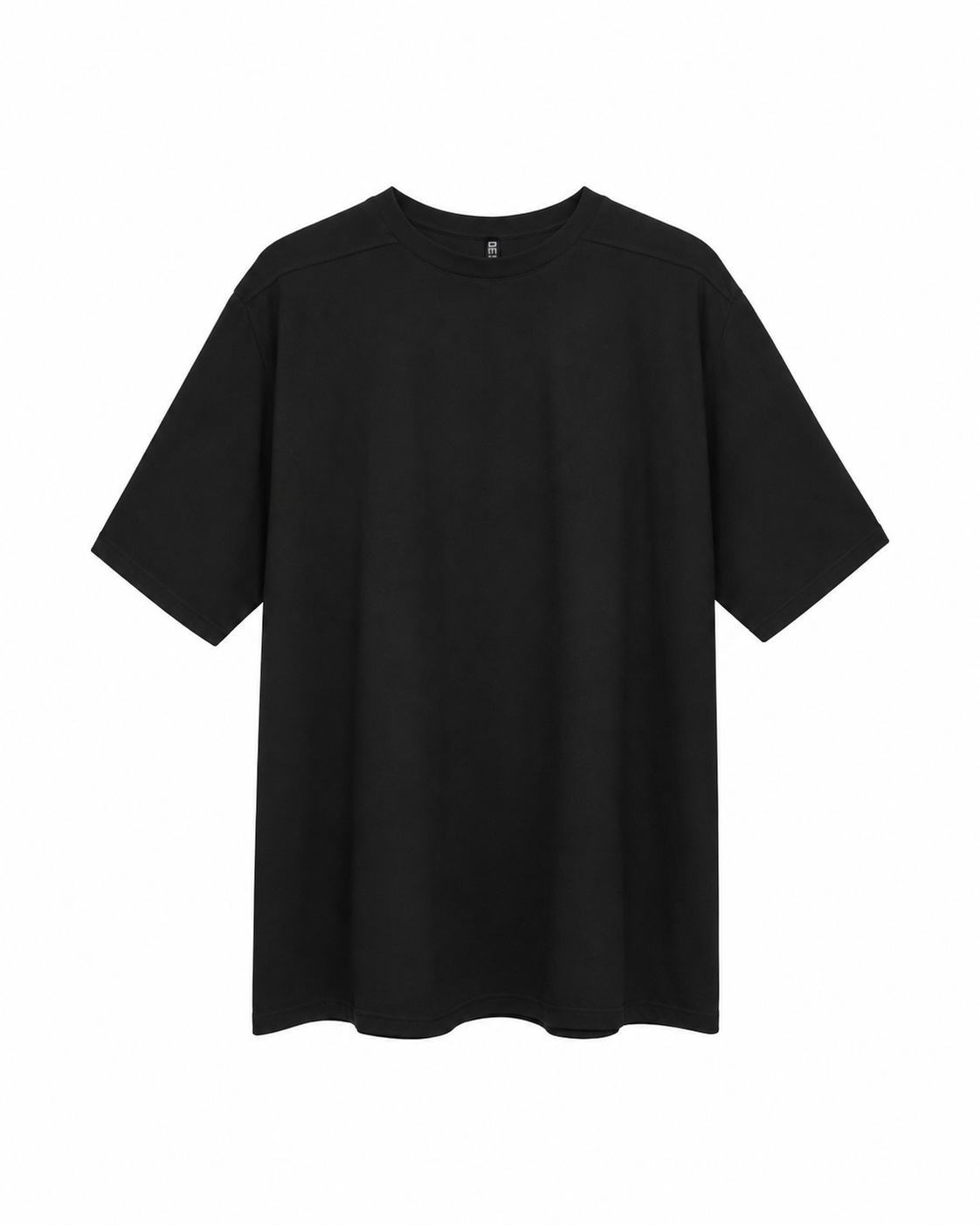 Offset Seam T-shirt in black