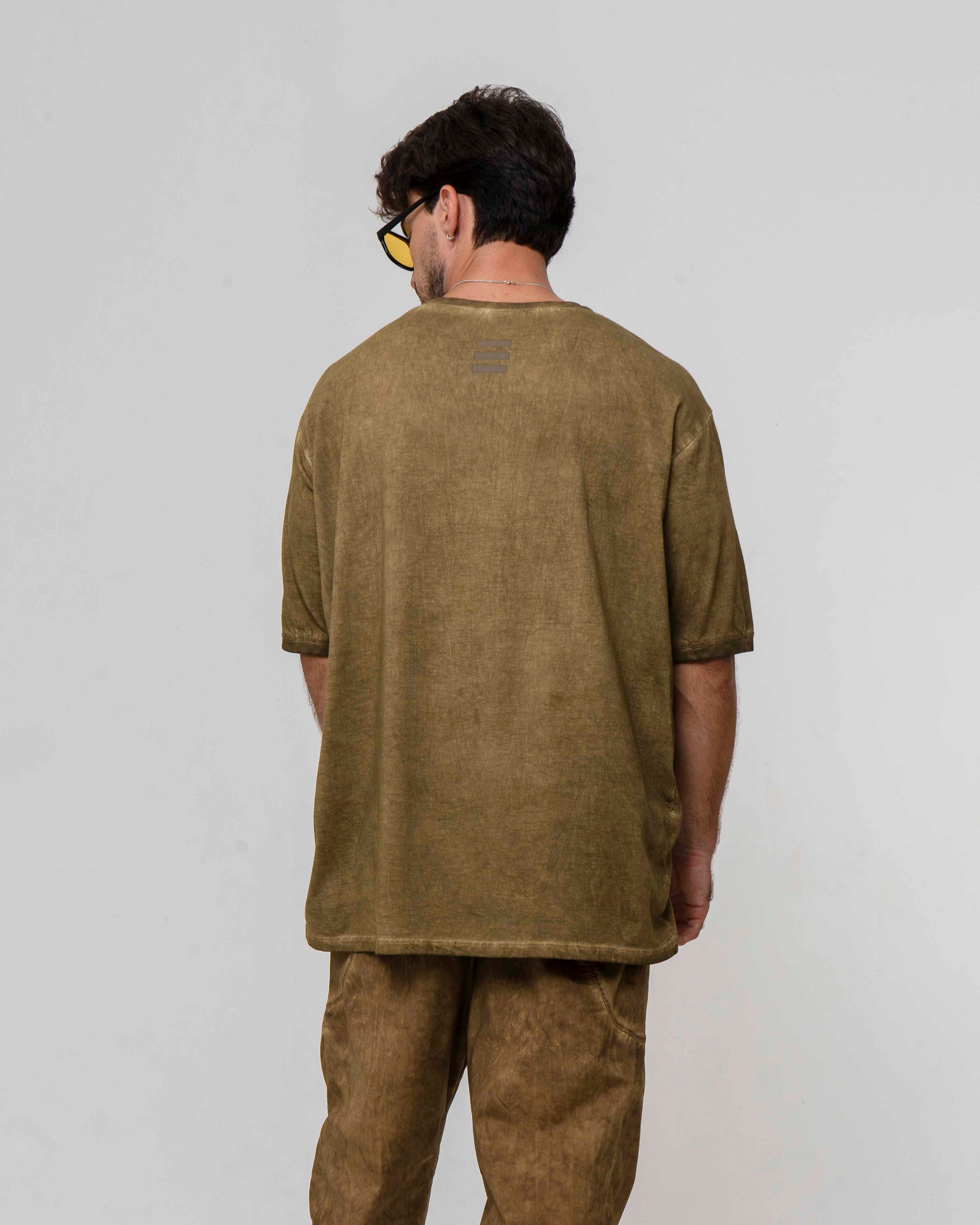Offset Seam T-shirt in Sand - DESU clothing
