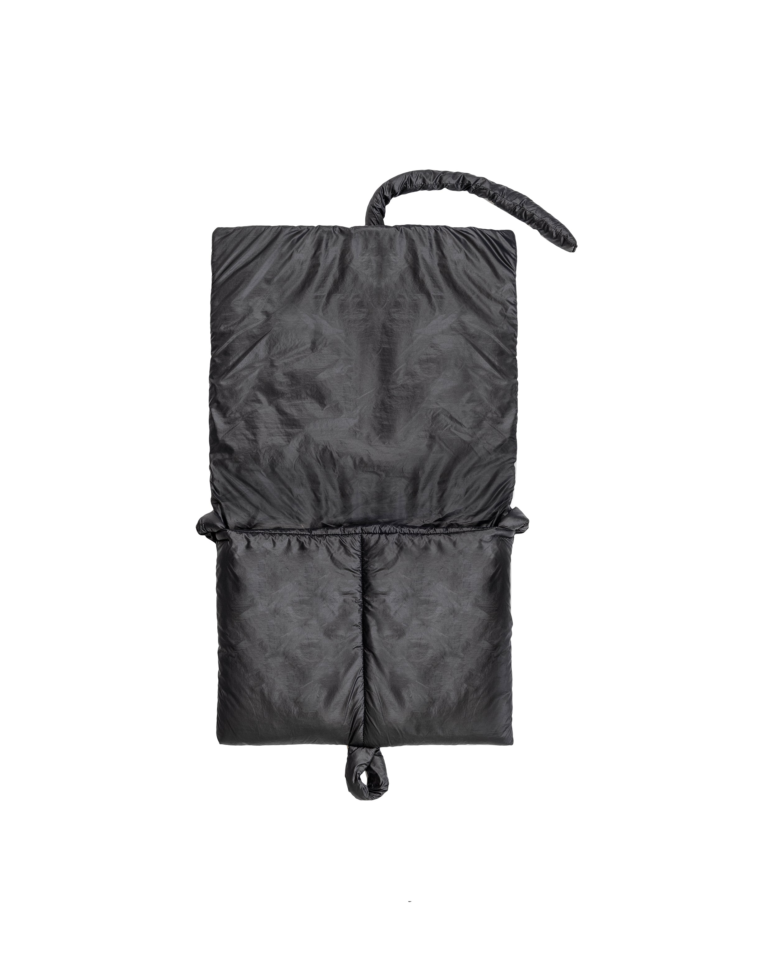 Padded Nylon Tote Bag in black