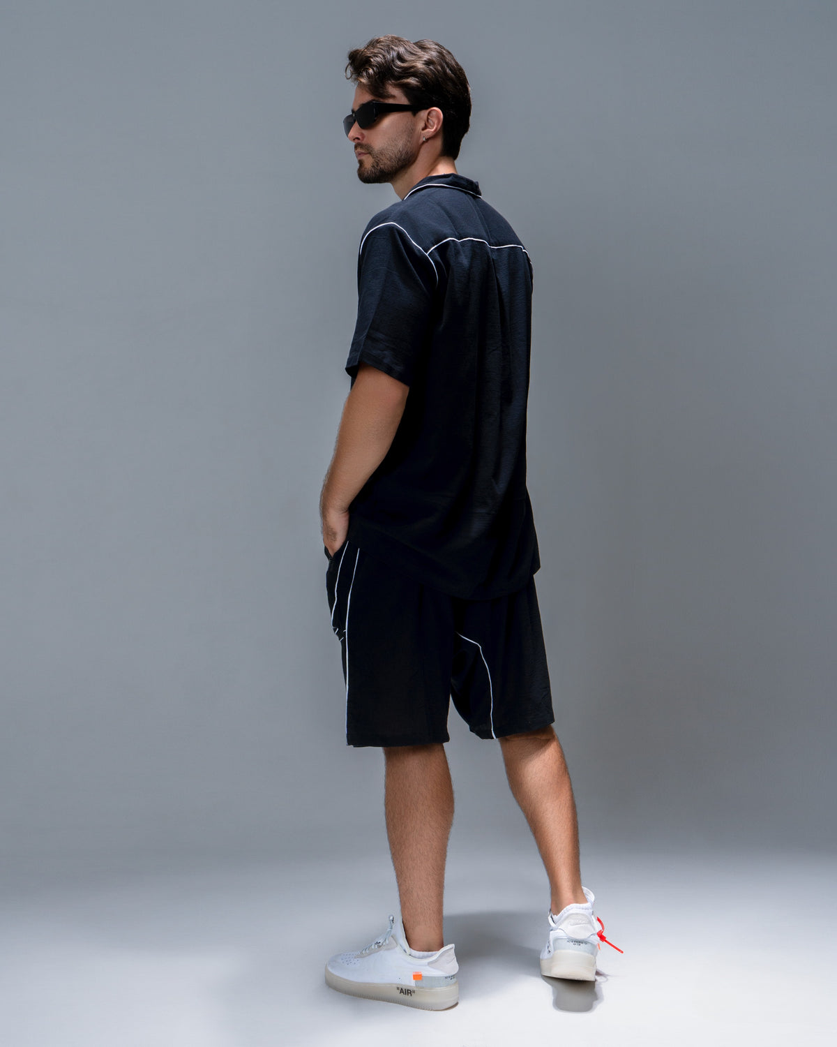 Pajama-Inspired Short-Sleeve Shirt - DESU clothing