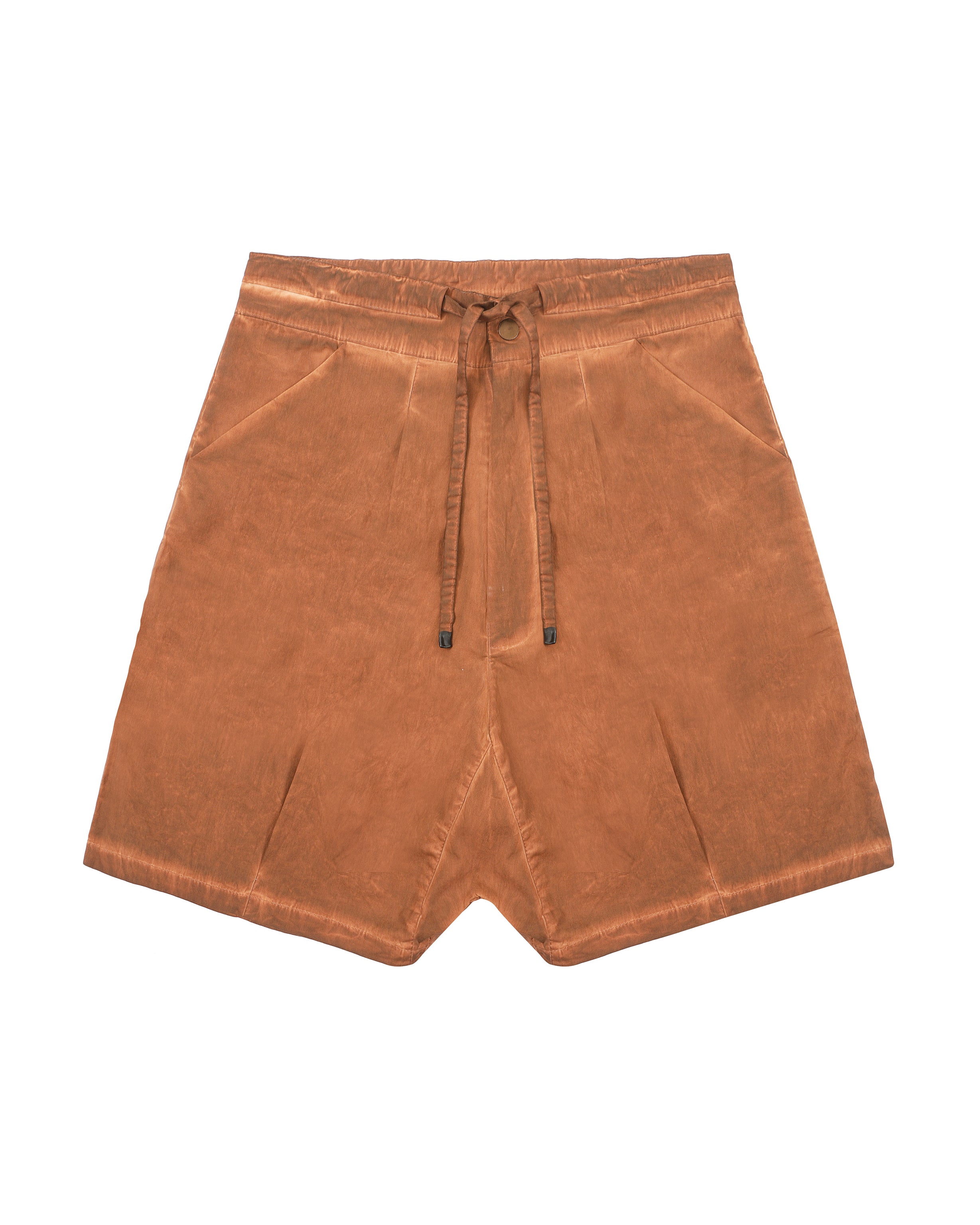 Cotton Poplin Shorts in copper