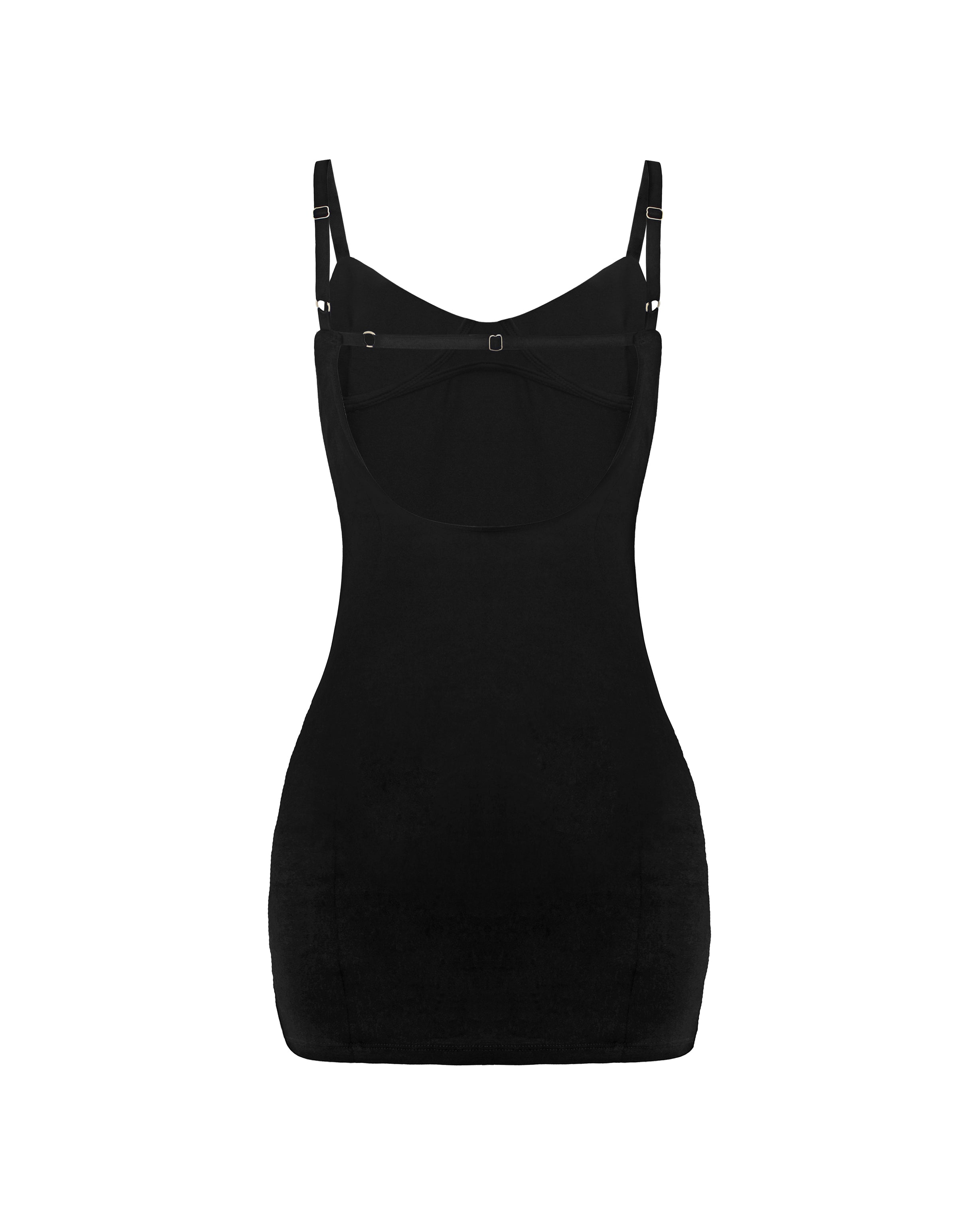 Sculpt mini dress in Black - DESU clothing
