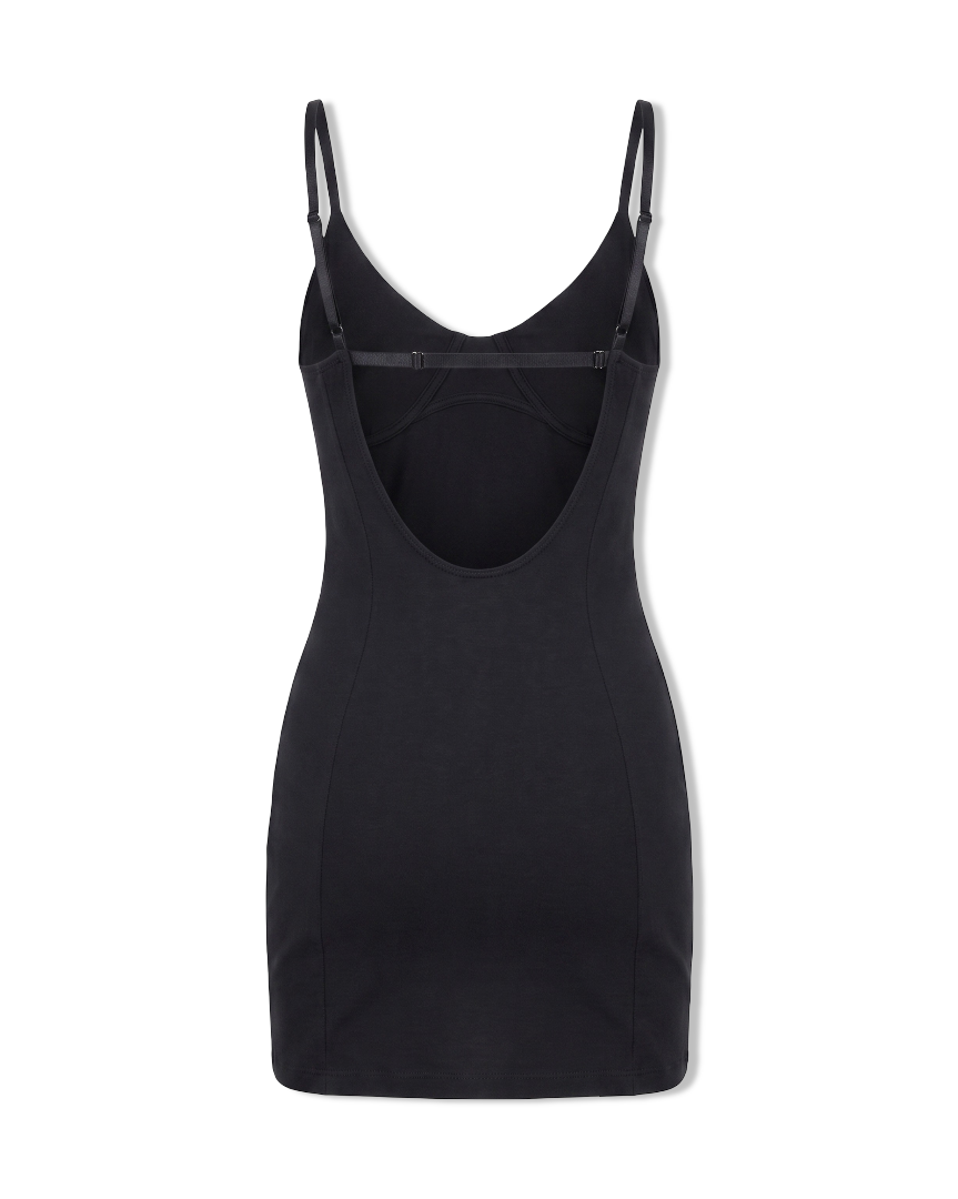 Sculpt mini dress in Black - DESU clothing