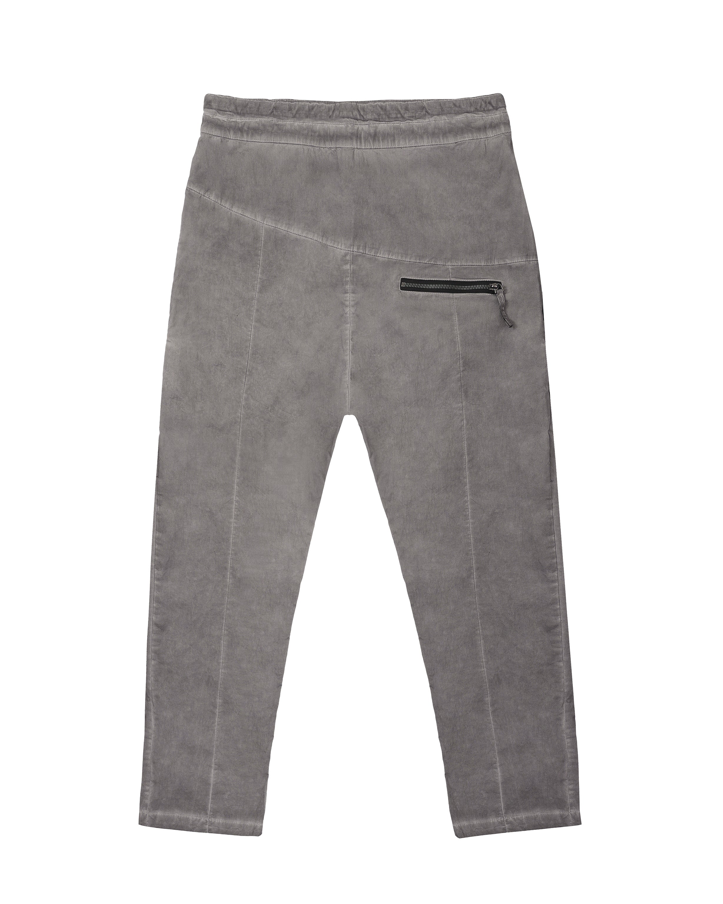 Zipper pants in grey