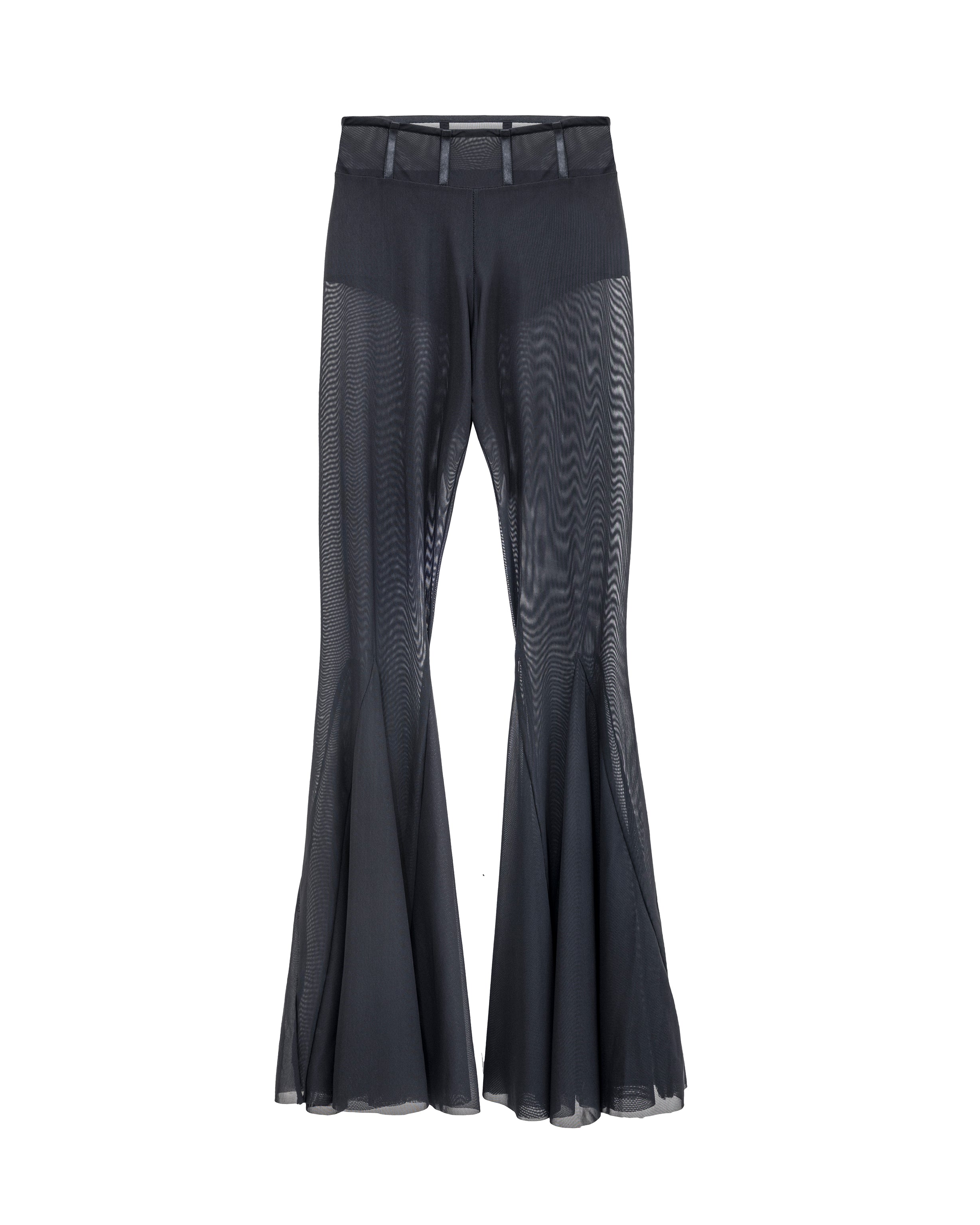 Transparent mesh pants