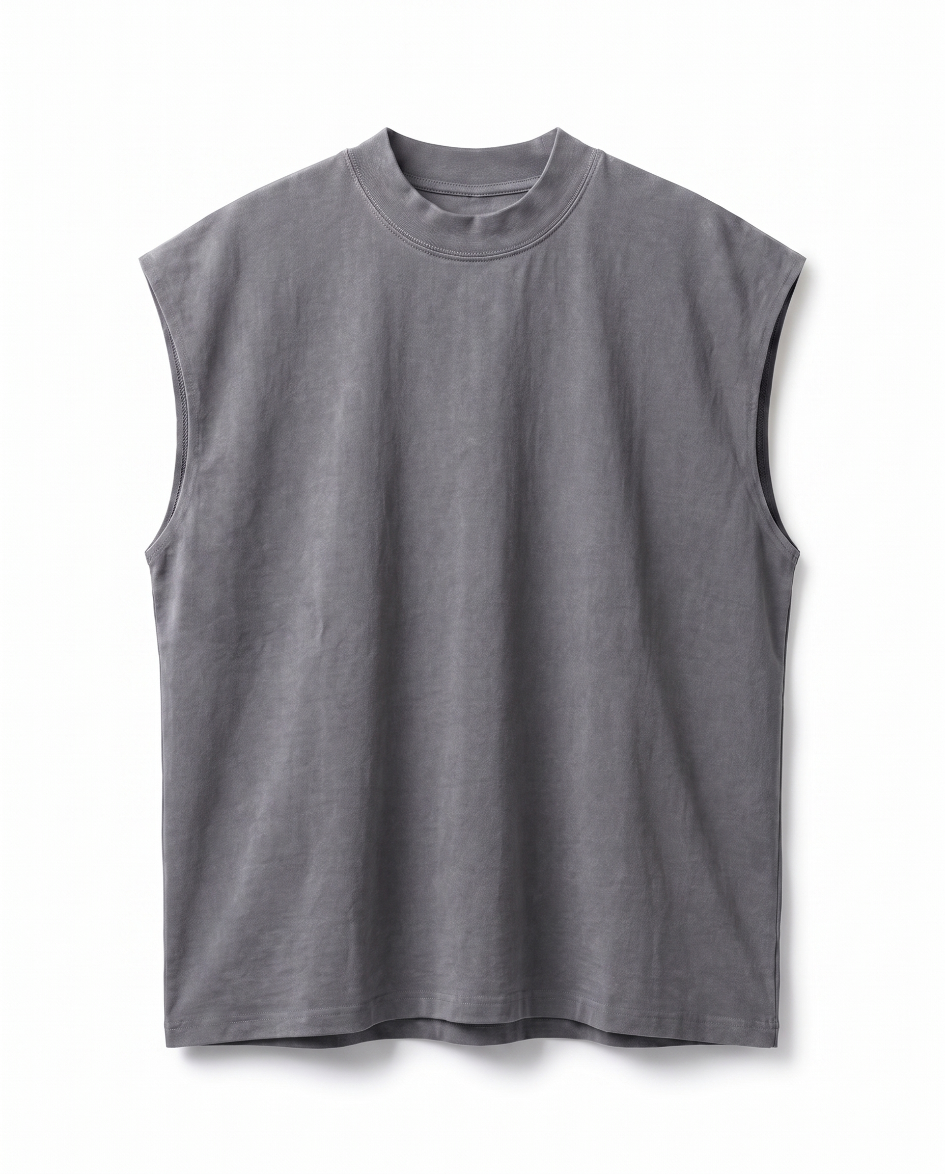 Turtleneck t-shirt in Grey - DESU clothing