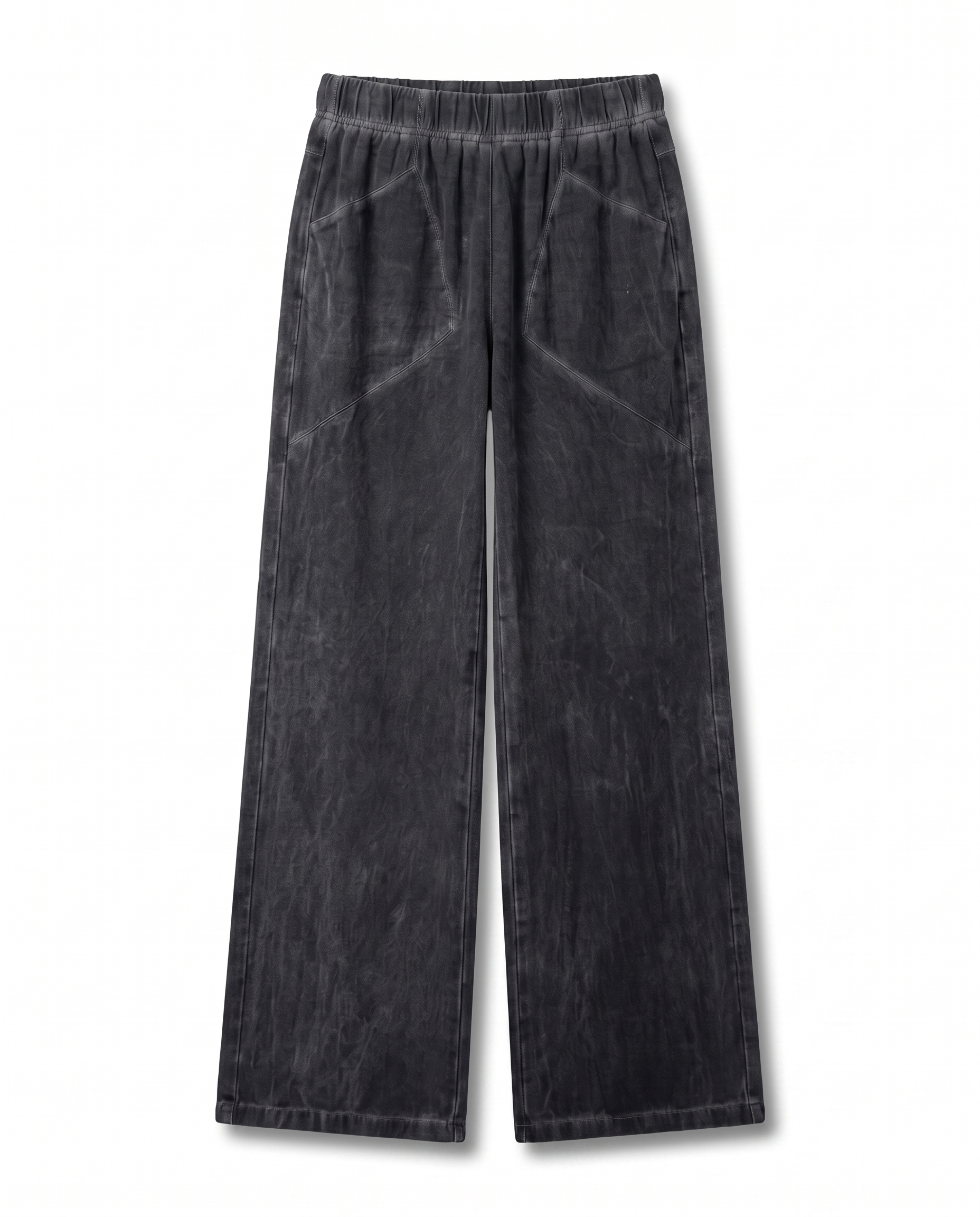 Wide pants in black