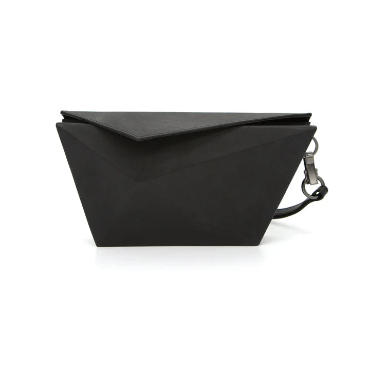 Leather clutch bag