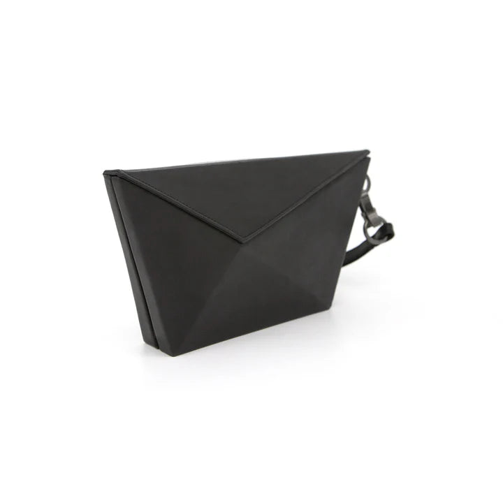 Leather clutch bag