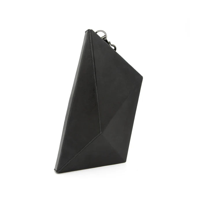 Leather clutch bag