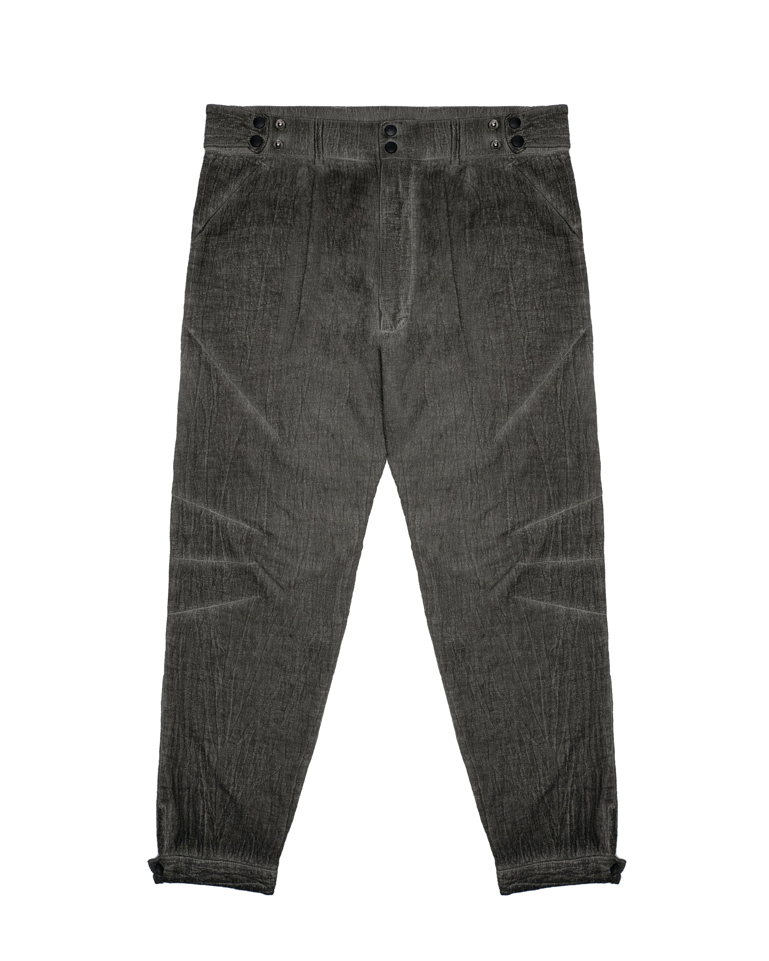 Crinkle Pants in grey linen blend